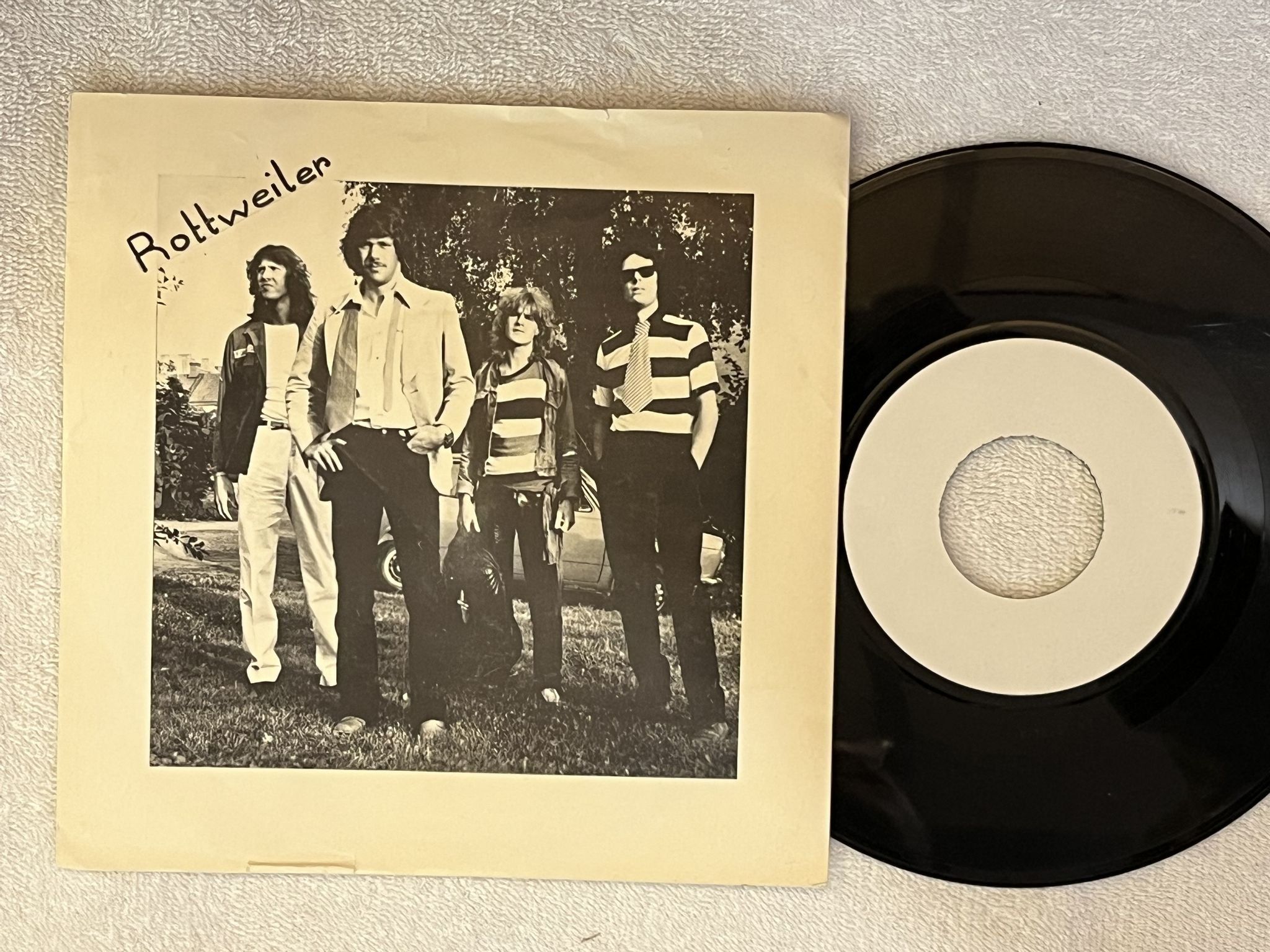 Omslagsbild för skivan ROTTWEILER I'm Down 7" -80 Swe private press 8001 *** Rare Punk ***