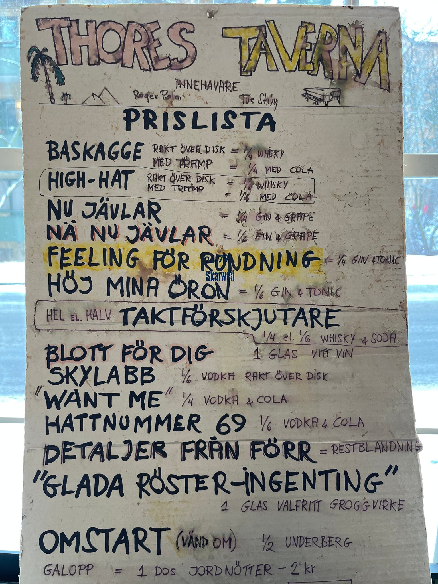 Omslagsbild för skivan Lite percussion relaterade grejer som tillhört trummisen Roger Palm ( ABBA )