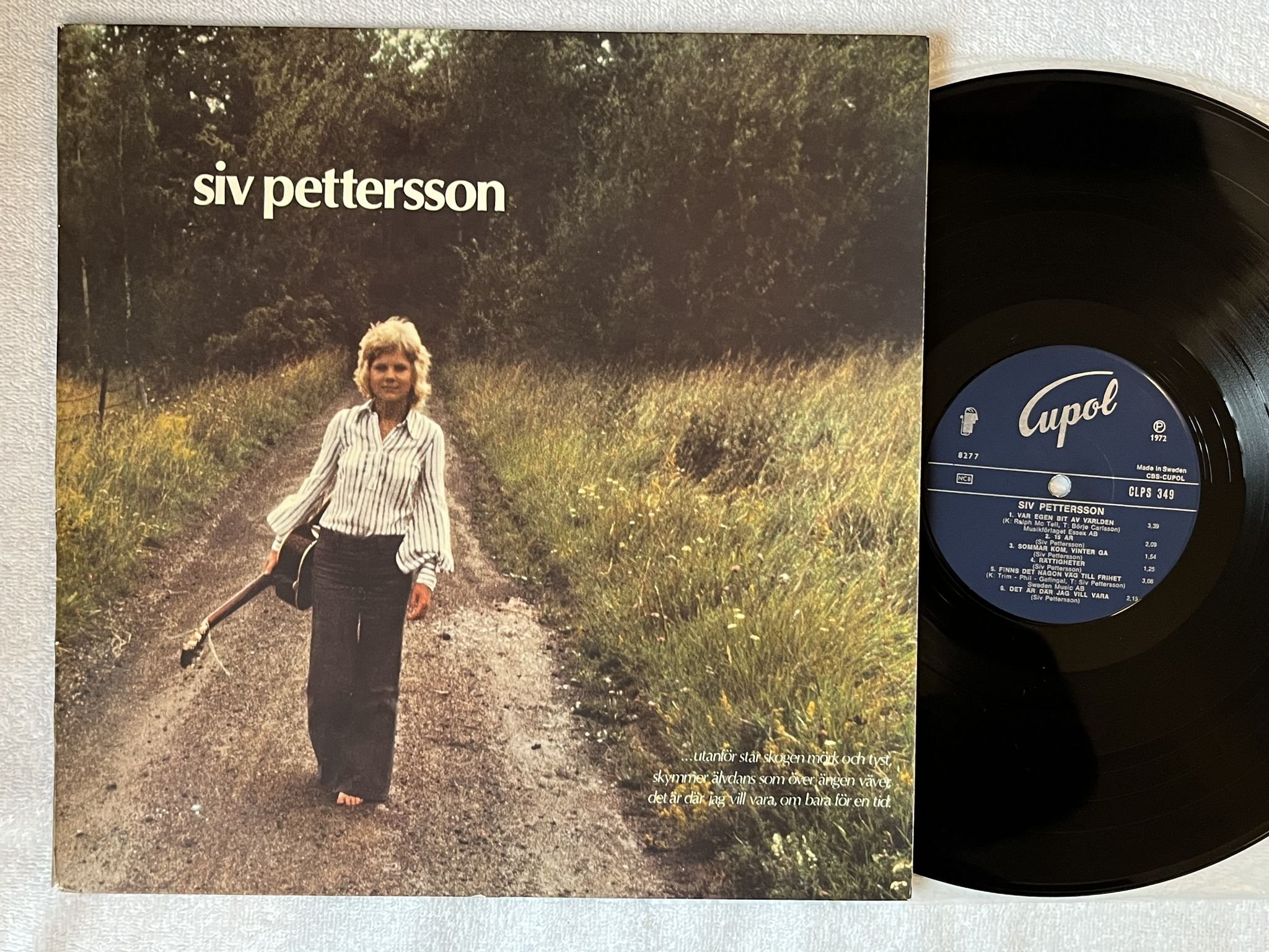 Omslagsbild för skivan SIV PETTERSSON s/t LP -72 CUPOL CLPS 349