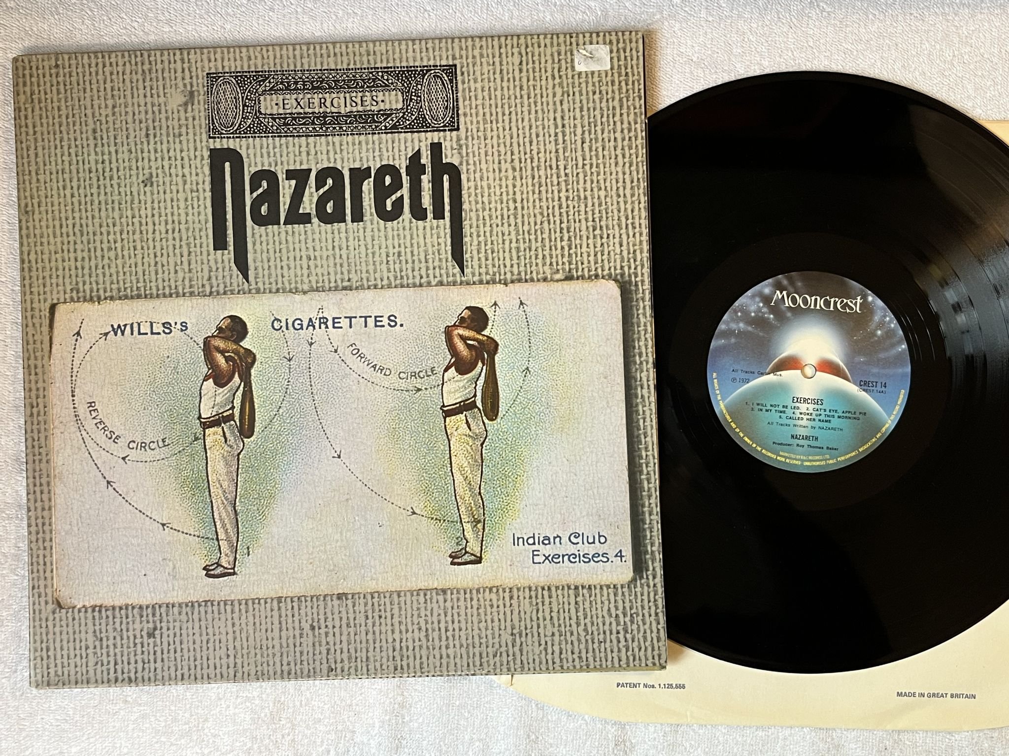 Omslagsbild för skivan NAZARETH Exercises LP UK MOONCREST CREST 14