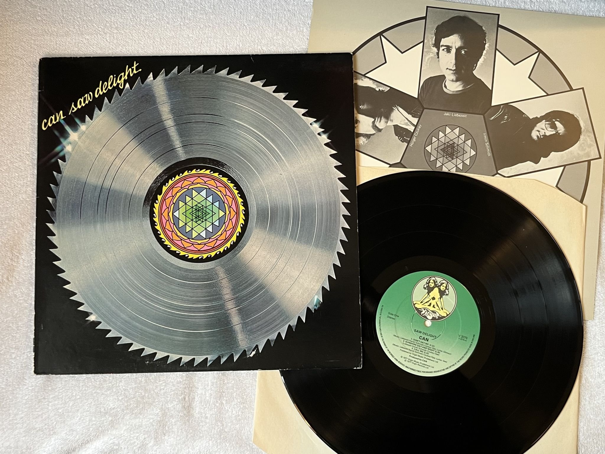 Omslagsbild för skivan CAN saw delight LP -77 UK VIRGIN V 2079 *** KRAUTROCK ***