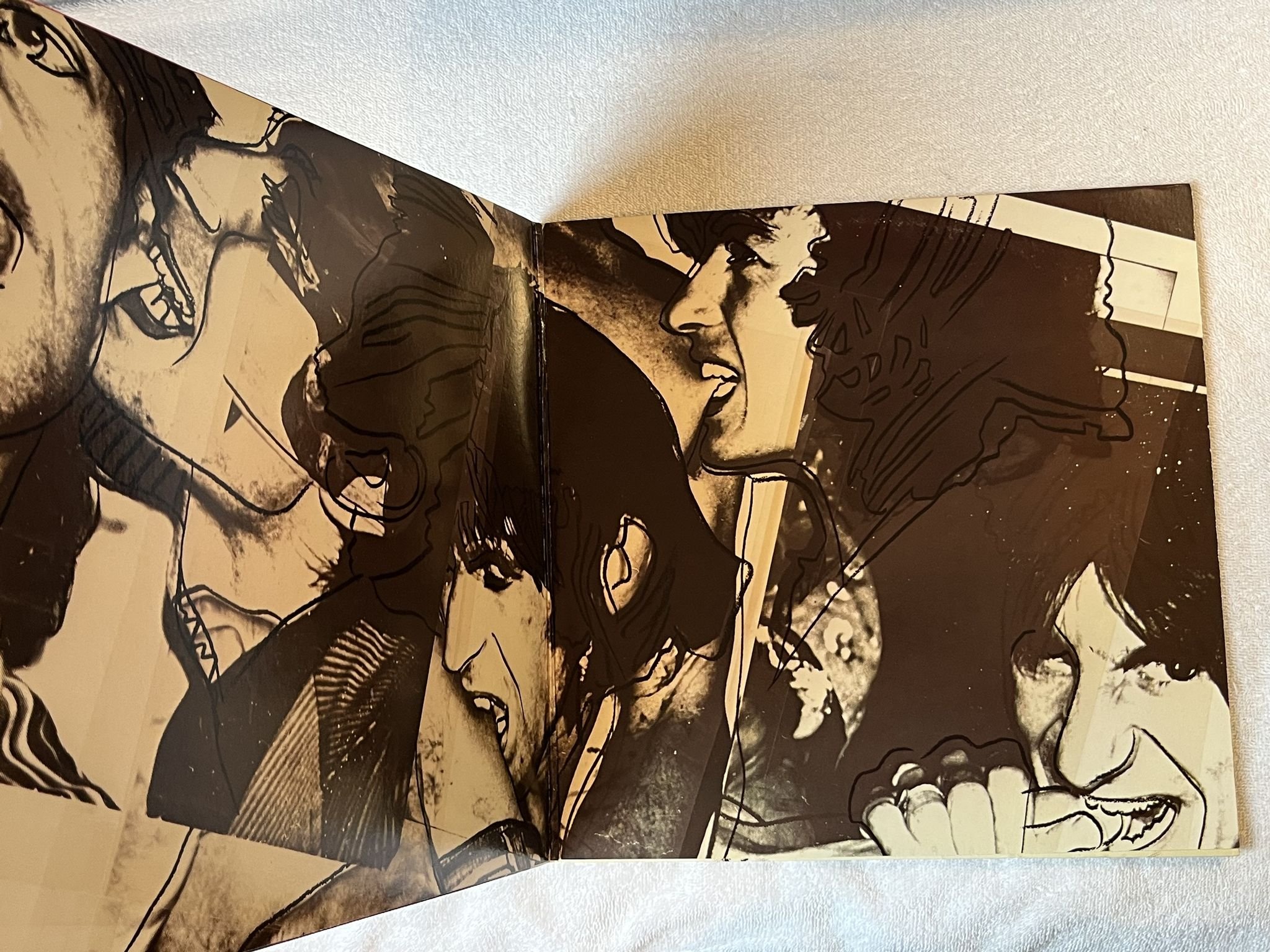 Omslagsbild för skivan THE ROLLING STONES love you live 2xLP -77 US COC 2-9001 *** Warhol art cover ***