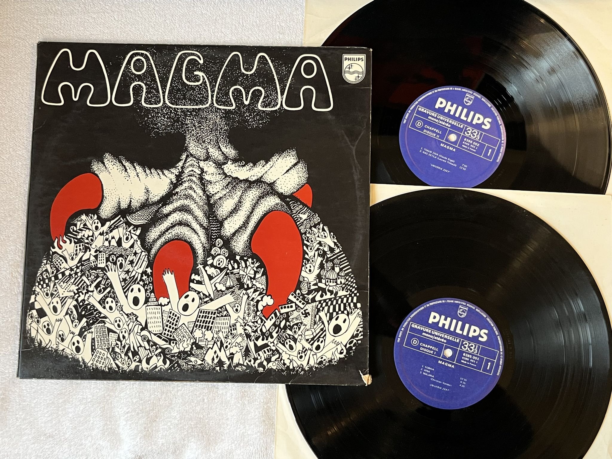 Omslagsbild för skivan MAGMA s/t 2xLP -70 Fra PHILIPS 6395.001/002 *** AVANTGARDE / PROG ***