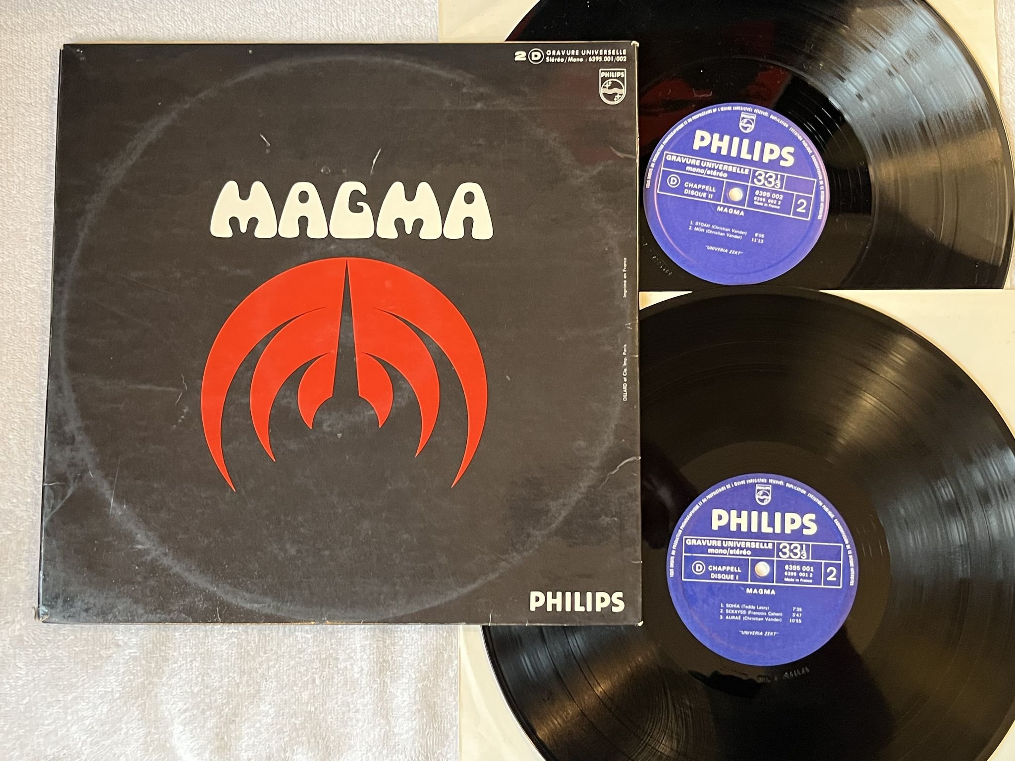 Omslagsbild för skivan MAGMA s/t 2xLP -70 Fra PHILIPS 6395.001/002 *** AVANTGARDE / PROG ***