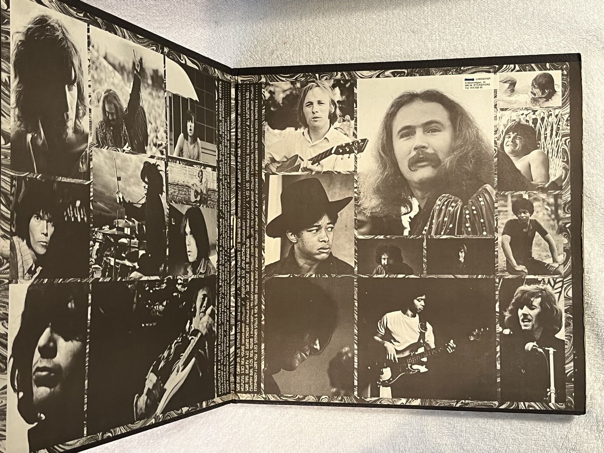 Omslagsbild för skivan CROSBY, STILLS, NASH & YOUNG deja vu LP US ATLANTIC SD 7200 *** CLASSIC ***