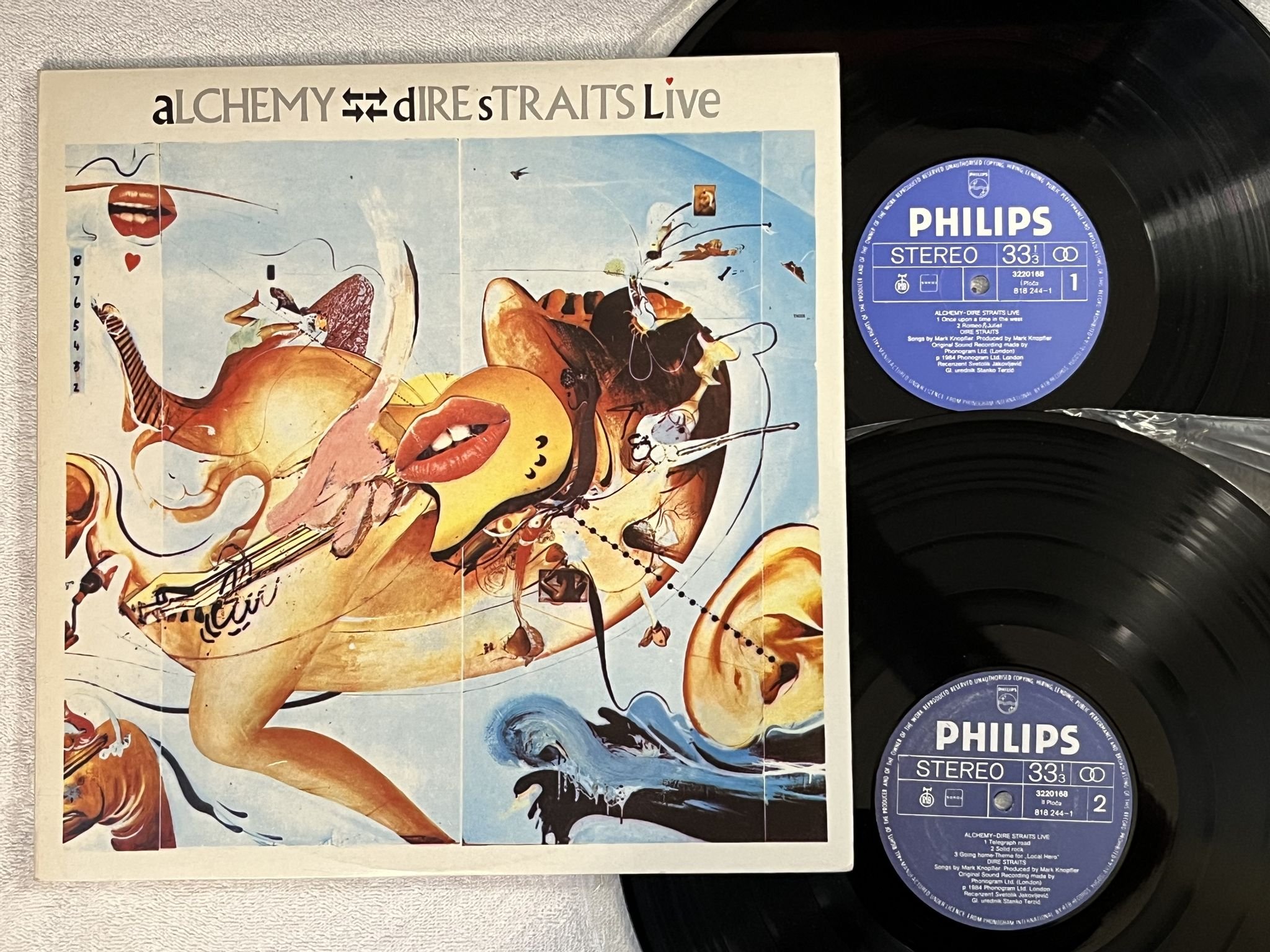 Omslagsbild för skivan DIRE STRAITS Alchemy 2xLP -84 Yugoslavia PGP RTB 3220168