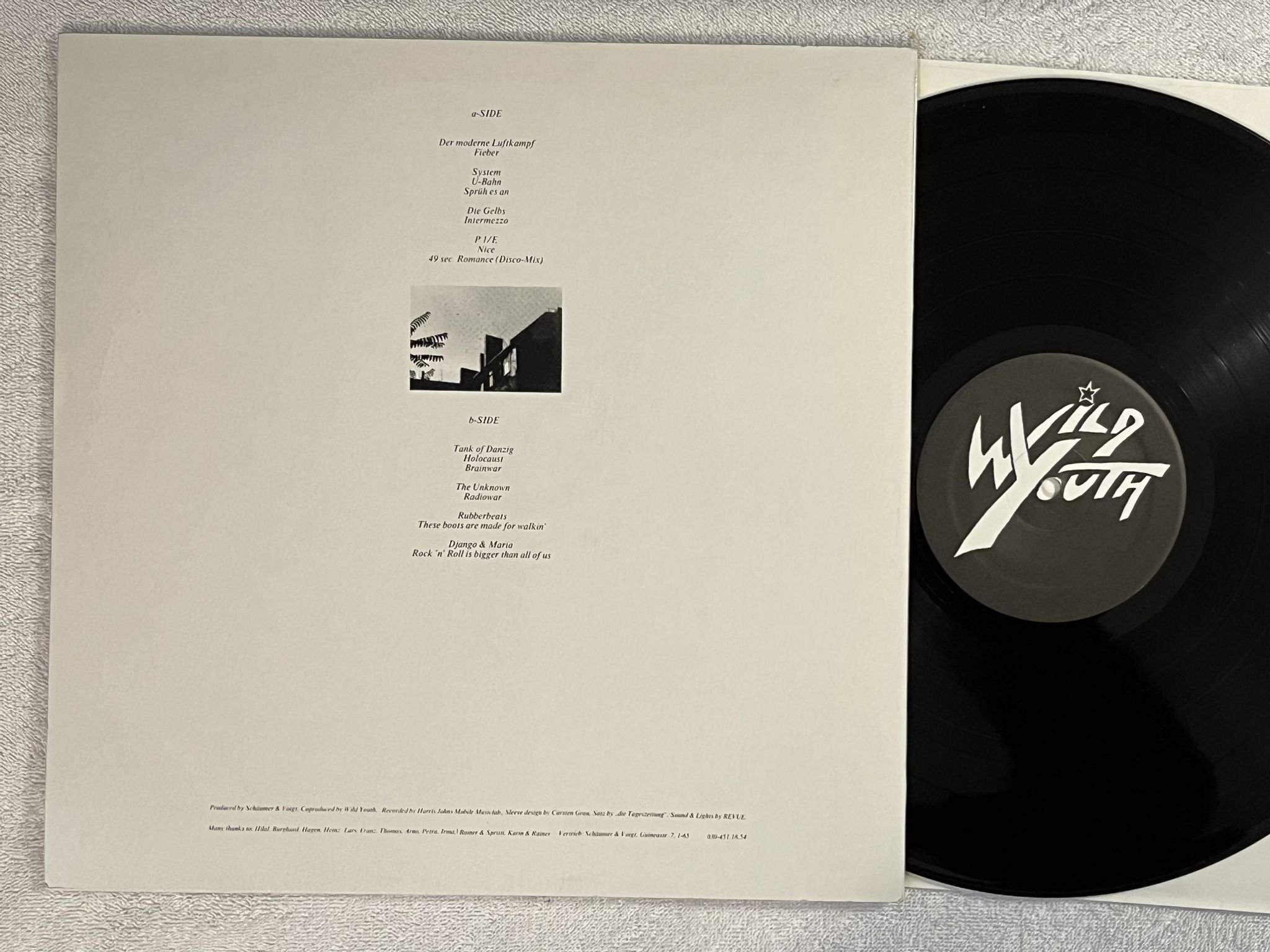 Omslagsbild för skivan LICHT & SCHATTEN 17 Juni 1981 SO 36 LP -81 Ger WILD YOUTH SV 1 *** SYNTH ***