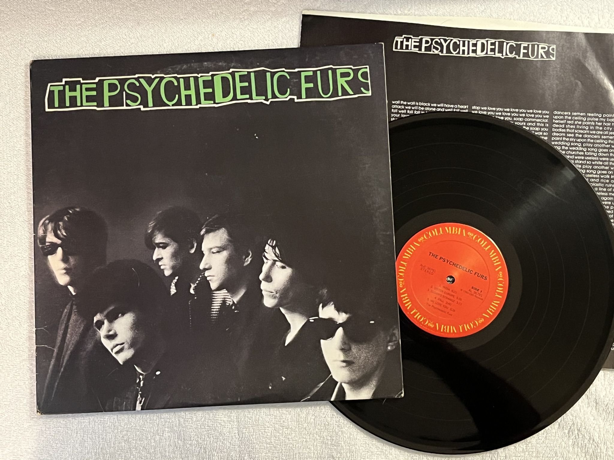 Omslagsbild för skivan THE PSYCHEDELIC FURS s/t LP -80 US COLUMBIA NJC 36791