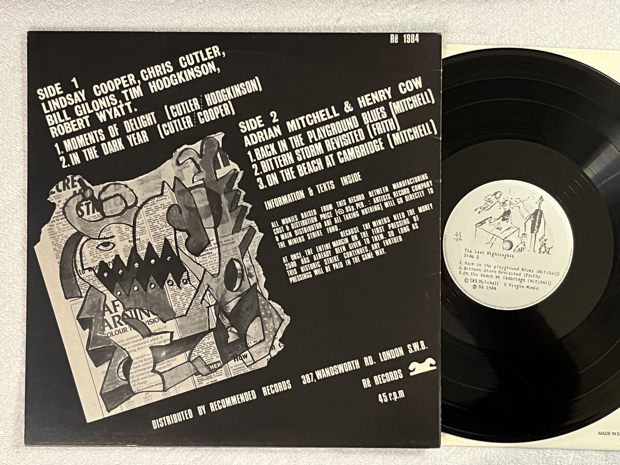 Omslagsbild för skivan V/A The Last Nightingale LP -84 UK Re 1984