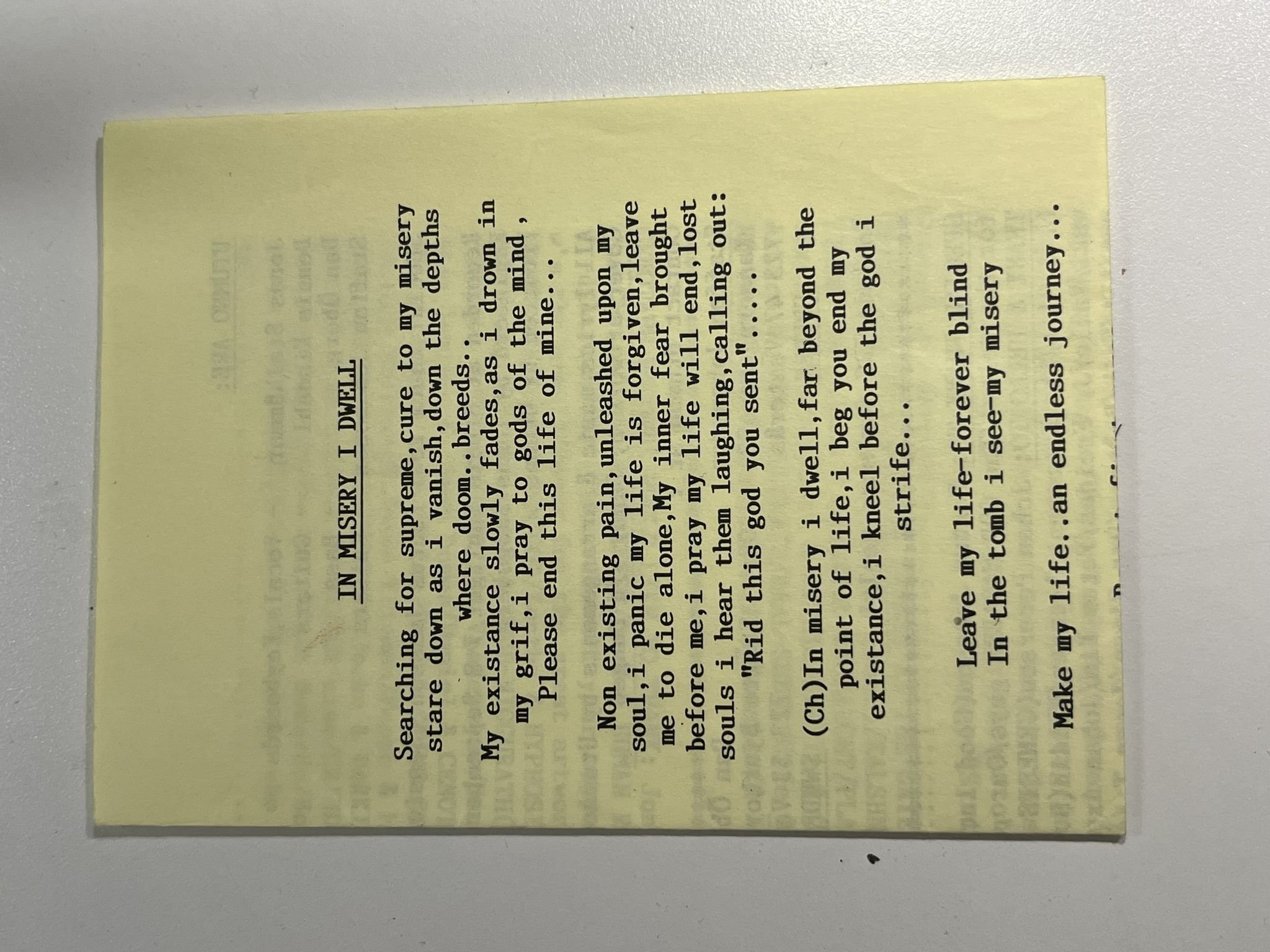 Omslagsbild för skivan UTUMNO The Light Of Day 7" -91 CENOTAPH CTR001