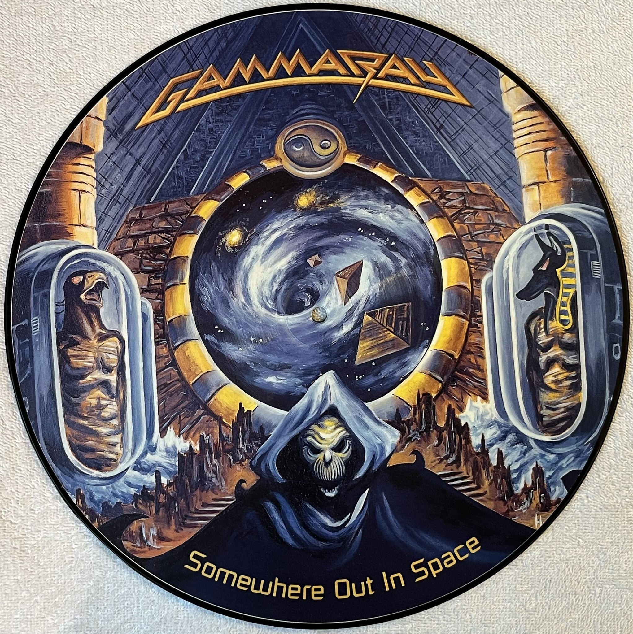 Omslagsbild för skivan GAMMA RAY Somewhere Out In Space LP -97 Ger NOISE N 0283-9