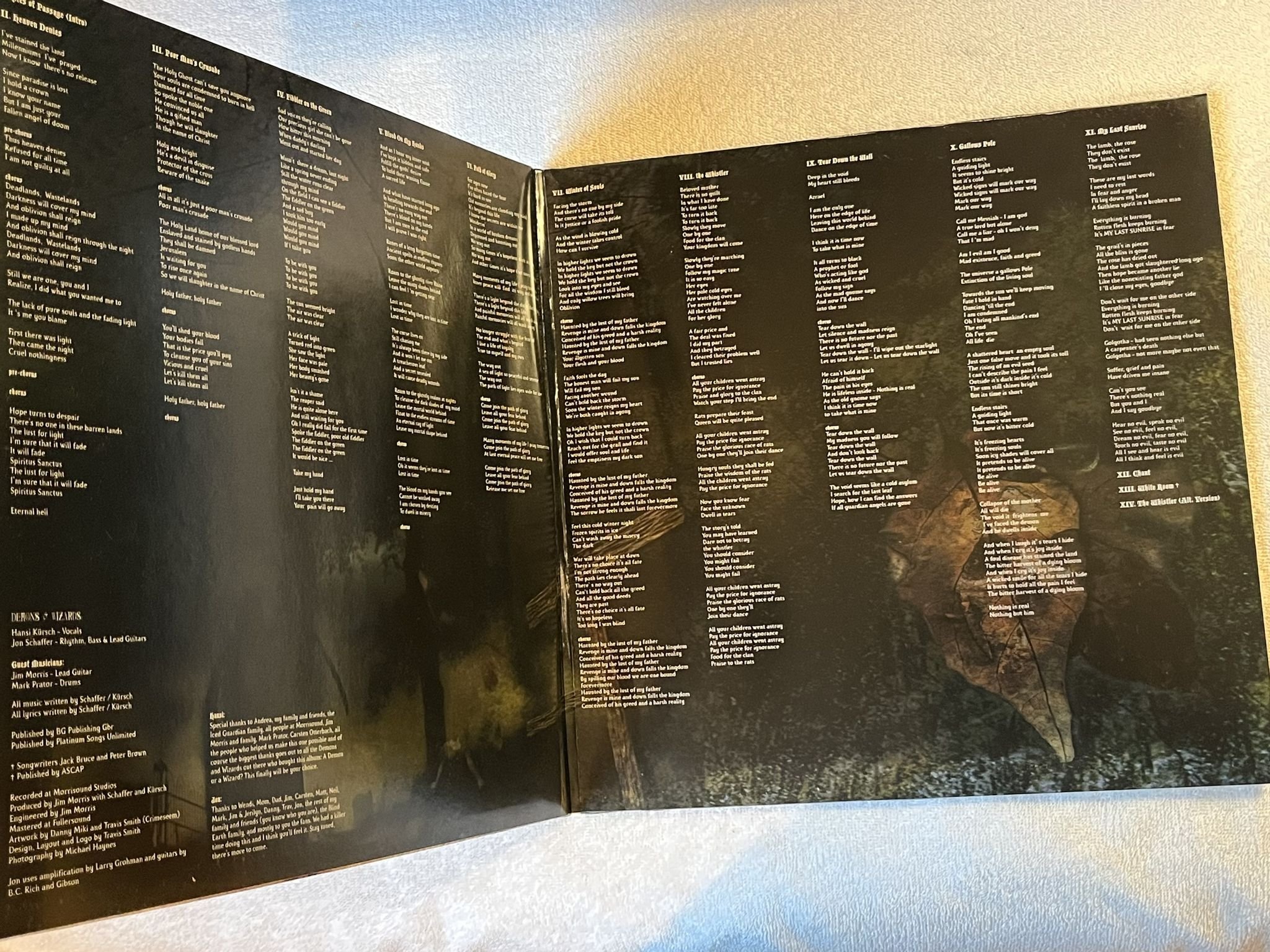 Omslagsbild för skivan DEMONS & WIZARDS s/t 2xLP -99 Ger STEAMHAMMER SPV 089-21711 2LP