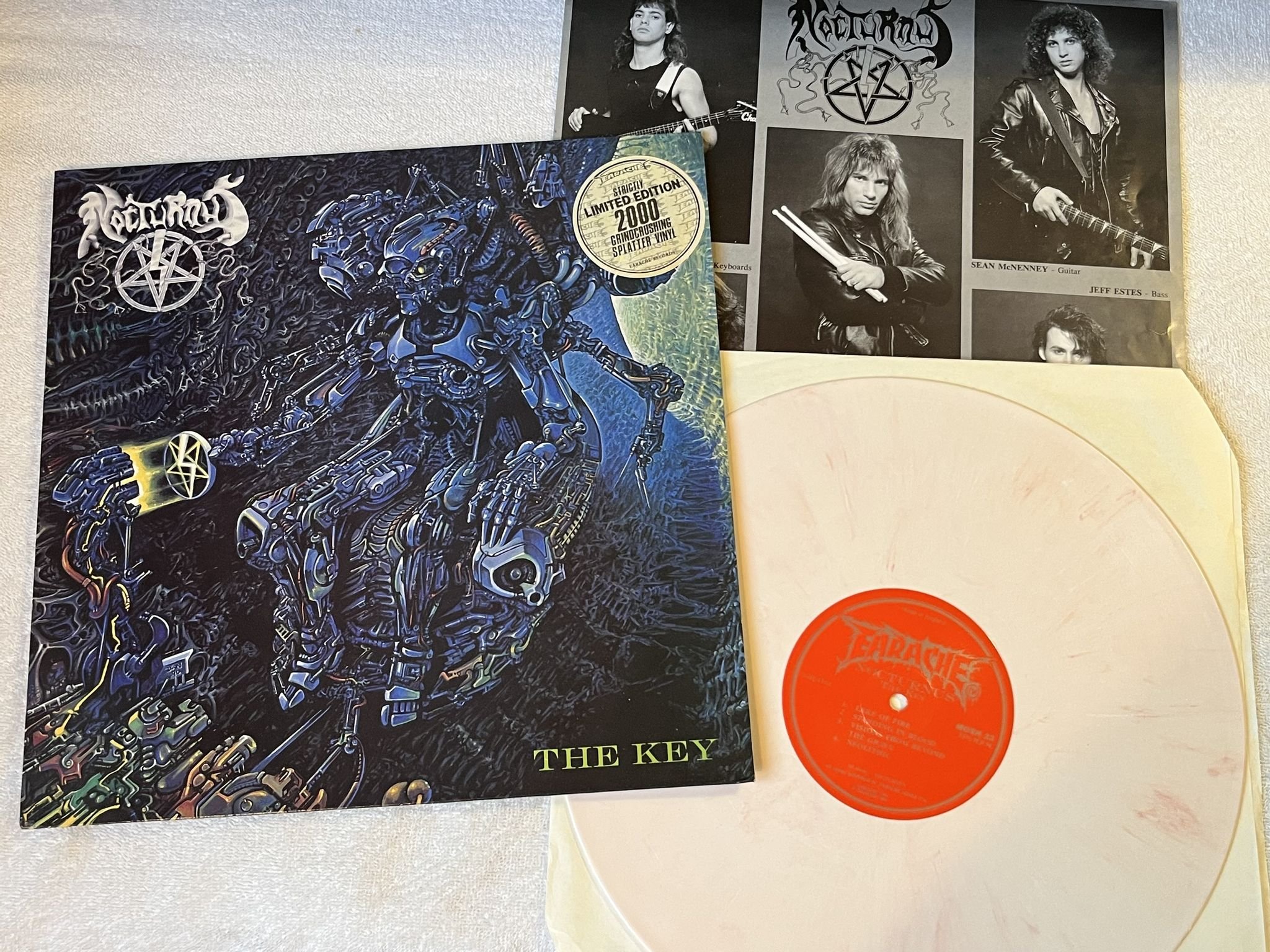 Omslagsbild för skivan NOCTURNUS the key LP -91 UK EARACHE MOSH 23 *** Death Metal ***