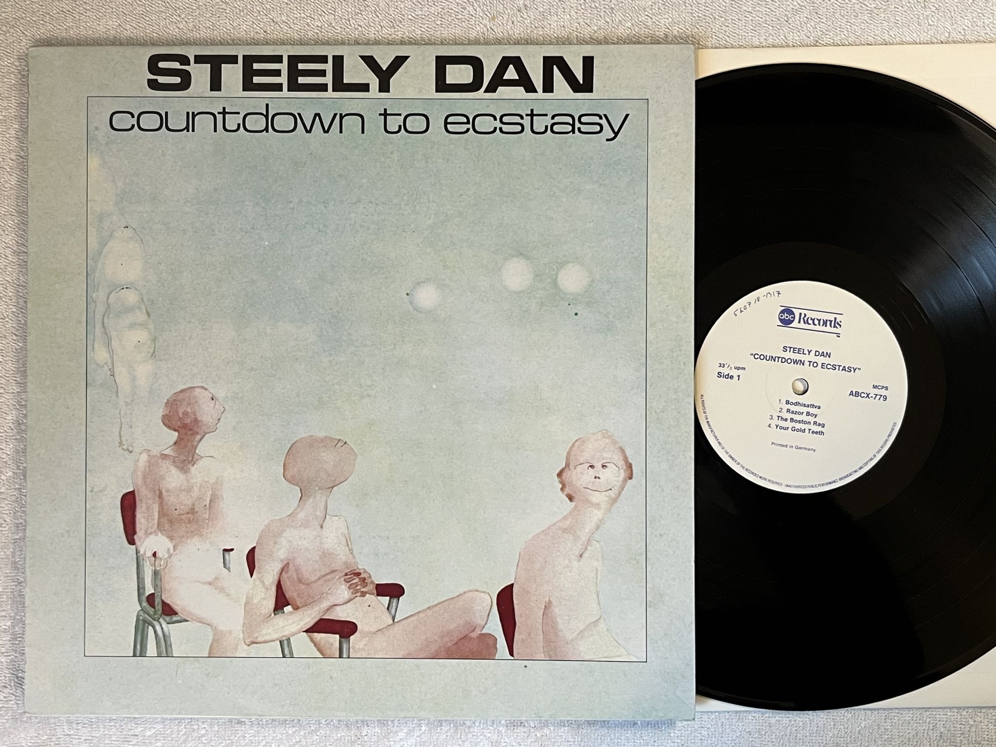 Omslagsbild för skivan STEELY DAN countdown to ecstasy LP Ger/India ABC ABCX 779