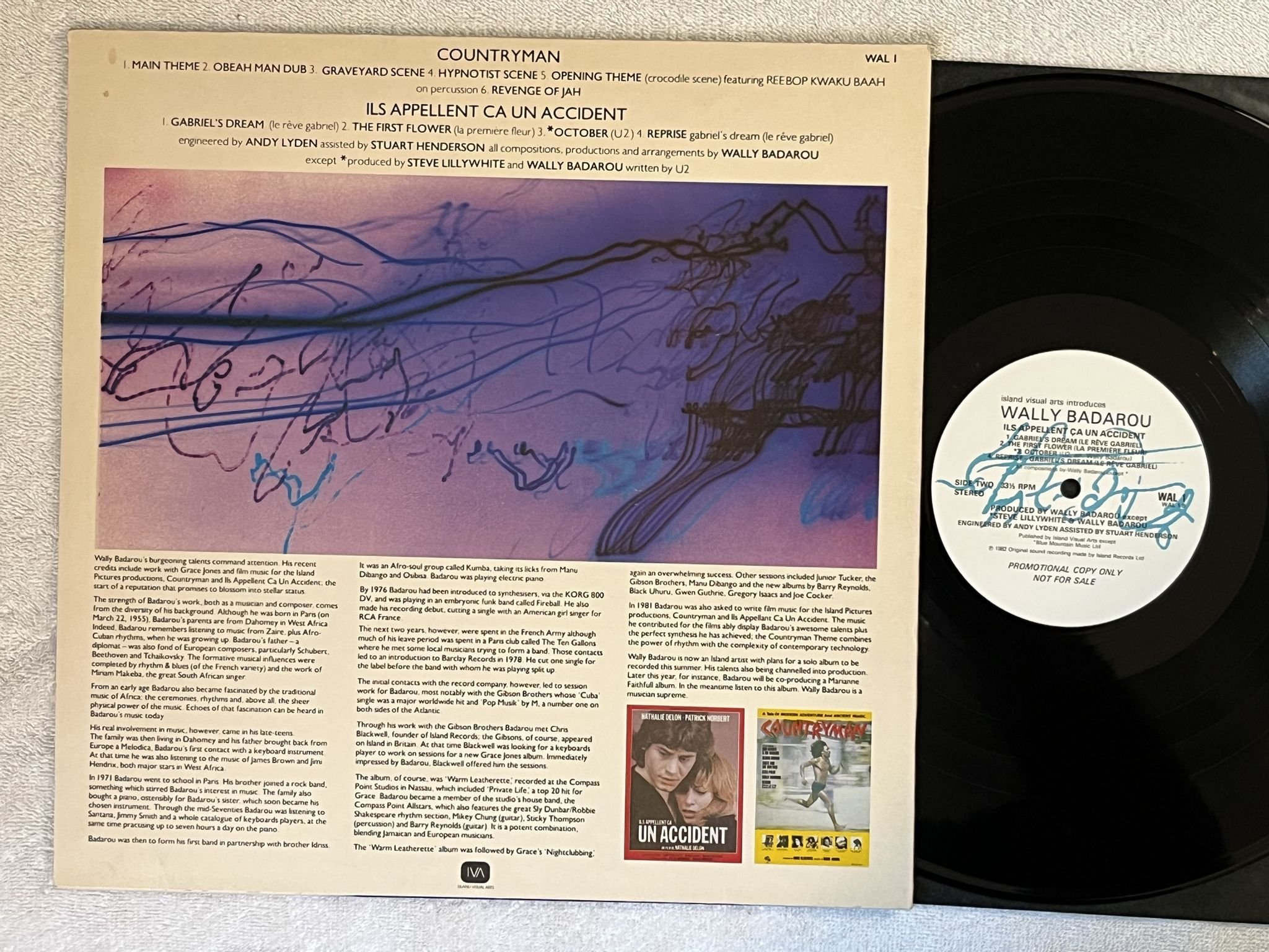 Omslagsbild för skivan WALLY BADAROU Island Visual Arts Introduces LP -82 UK ISLAND VISUALS ARTS WAL 1