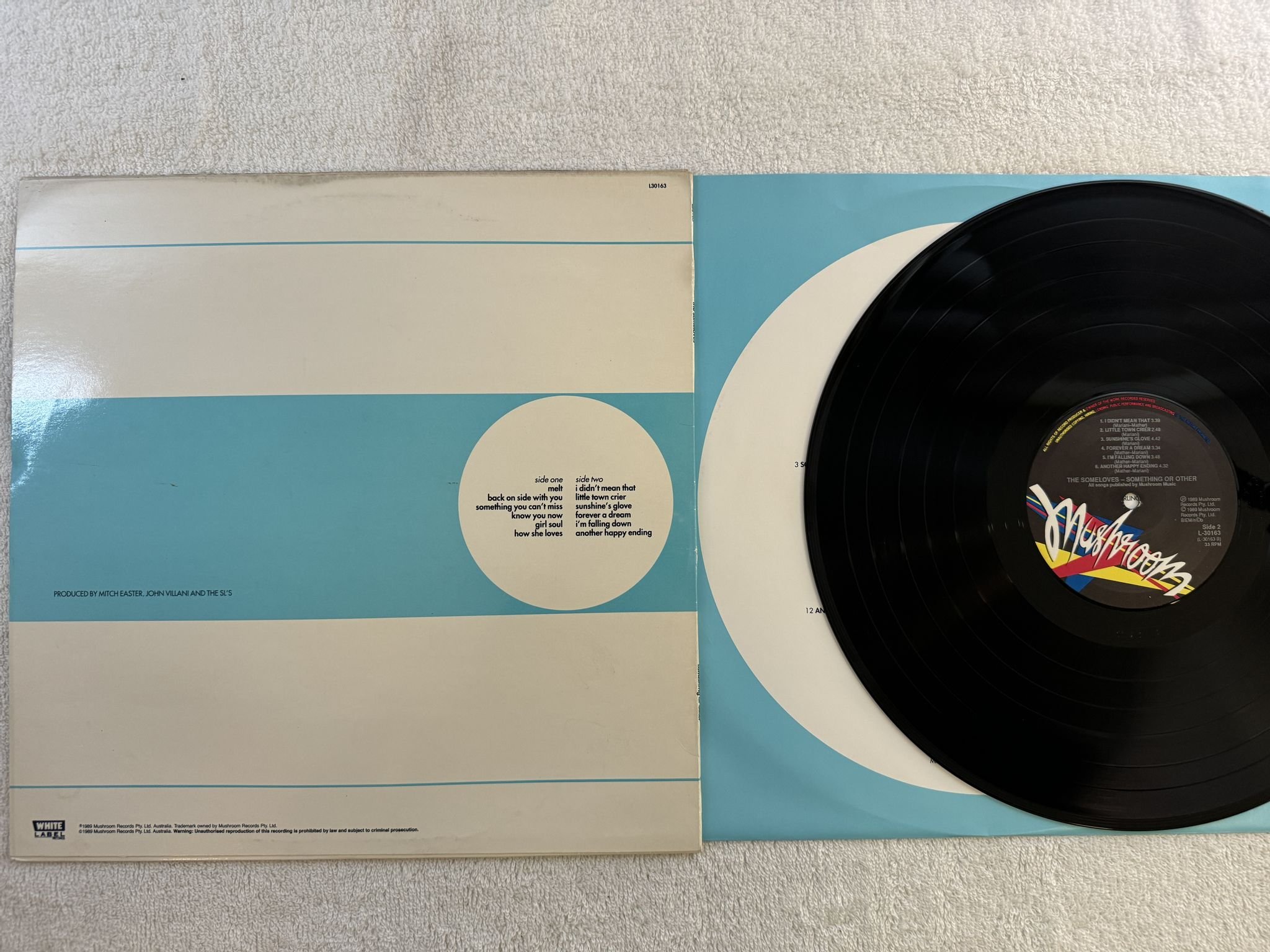 Omslagsbild för skivan THE SOMELOVES Something Or Other LP -90 ncb L30163 *** POWER POP ***