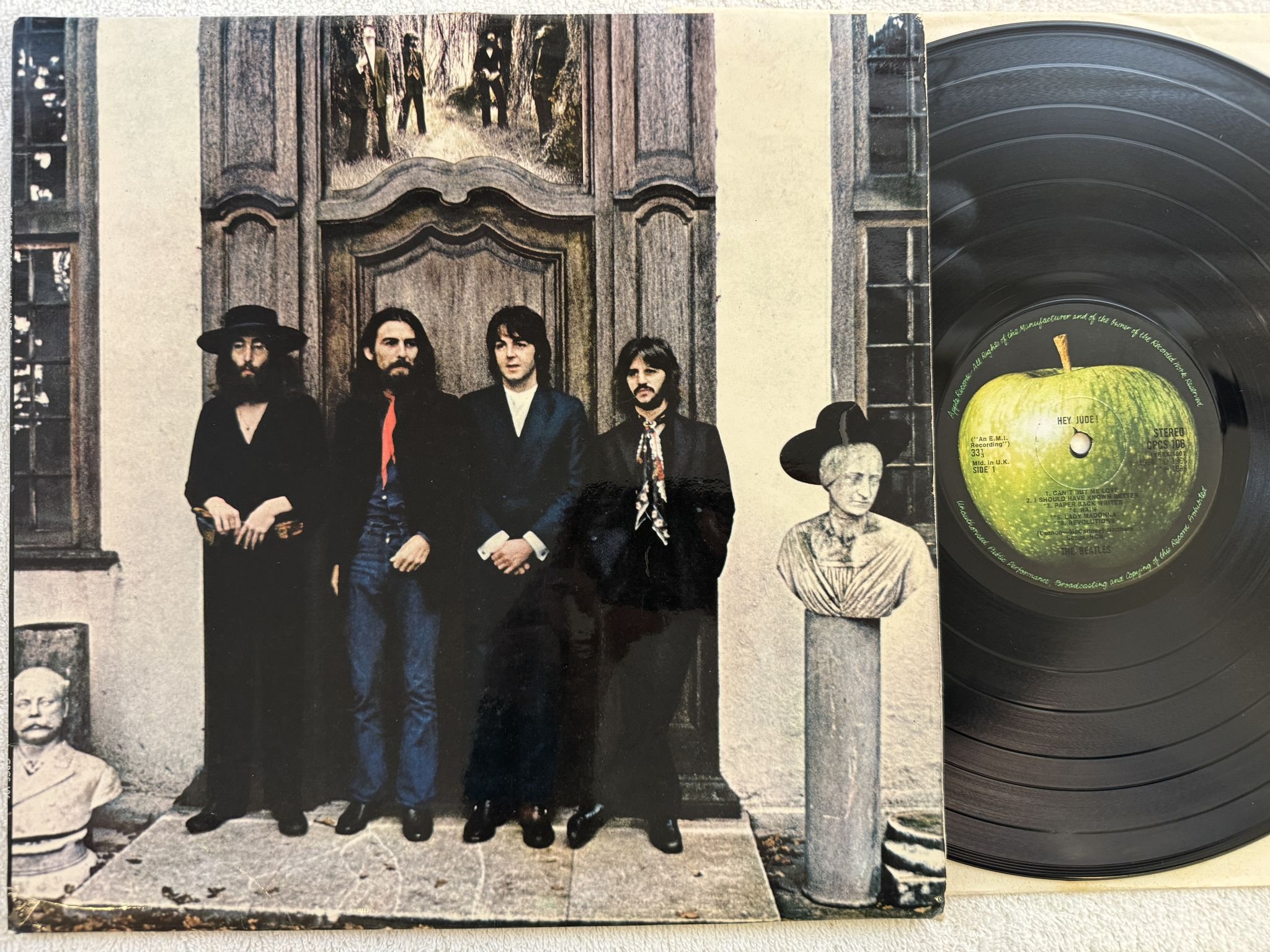 Omslagsbild för skivan THE BEATLES hey Jude! LP UK APPLE CPCS 106 ** EXPORT PRESS **
