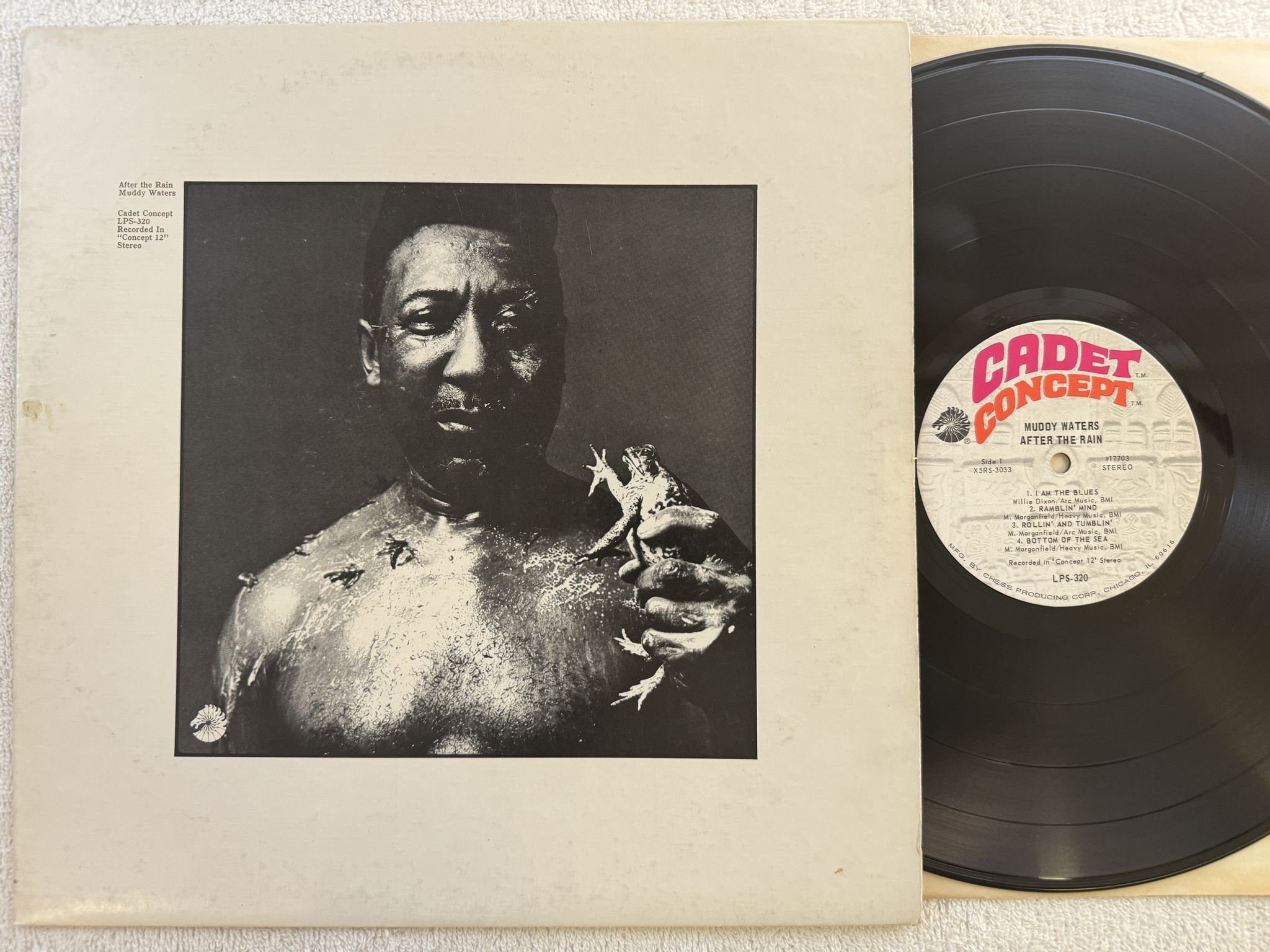Omslagsbild för skivan MUDDY WATERS After The Rain LP -69 US cadet concept LPS 320