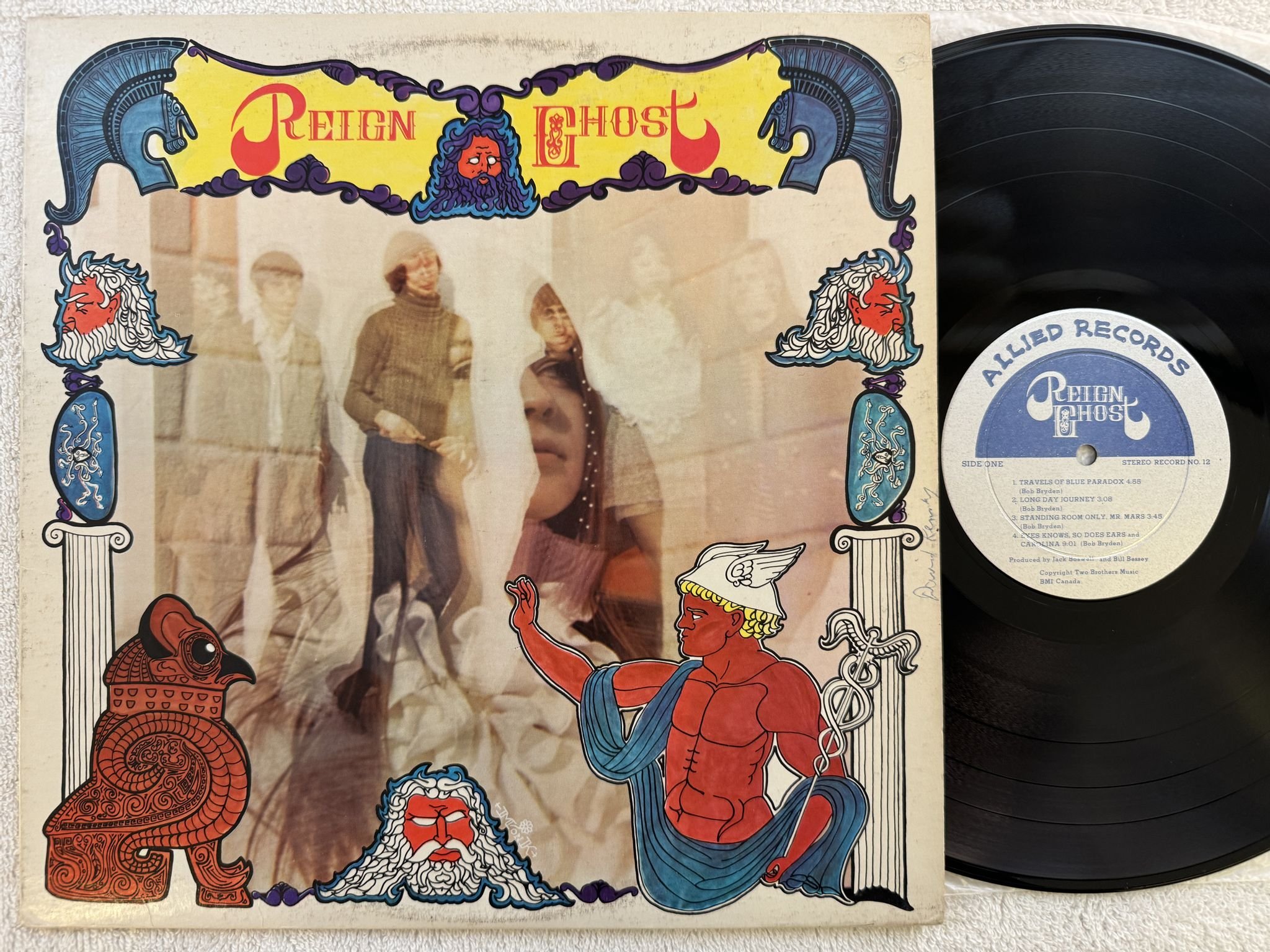 Omslagsbild för skivan REIGN GHOST s/t LP -68 Canada ALLIED RECORDS Record No. 12 ** MEGA RARE PSYCH **
