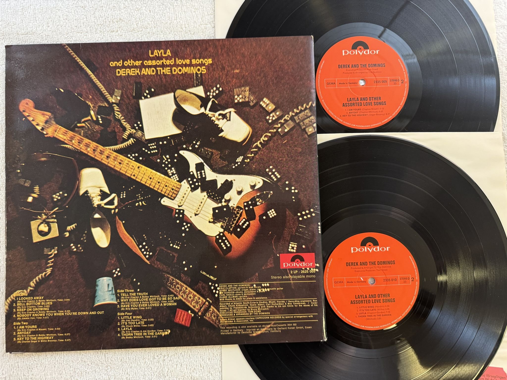 Omslagsbild för skivan DEREK & THE DOMINOS Layla and other assorted love songs 2xLP POLYDOR 2625005