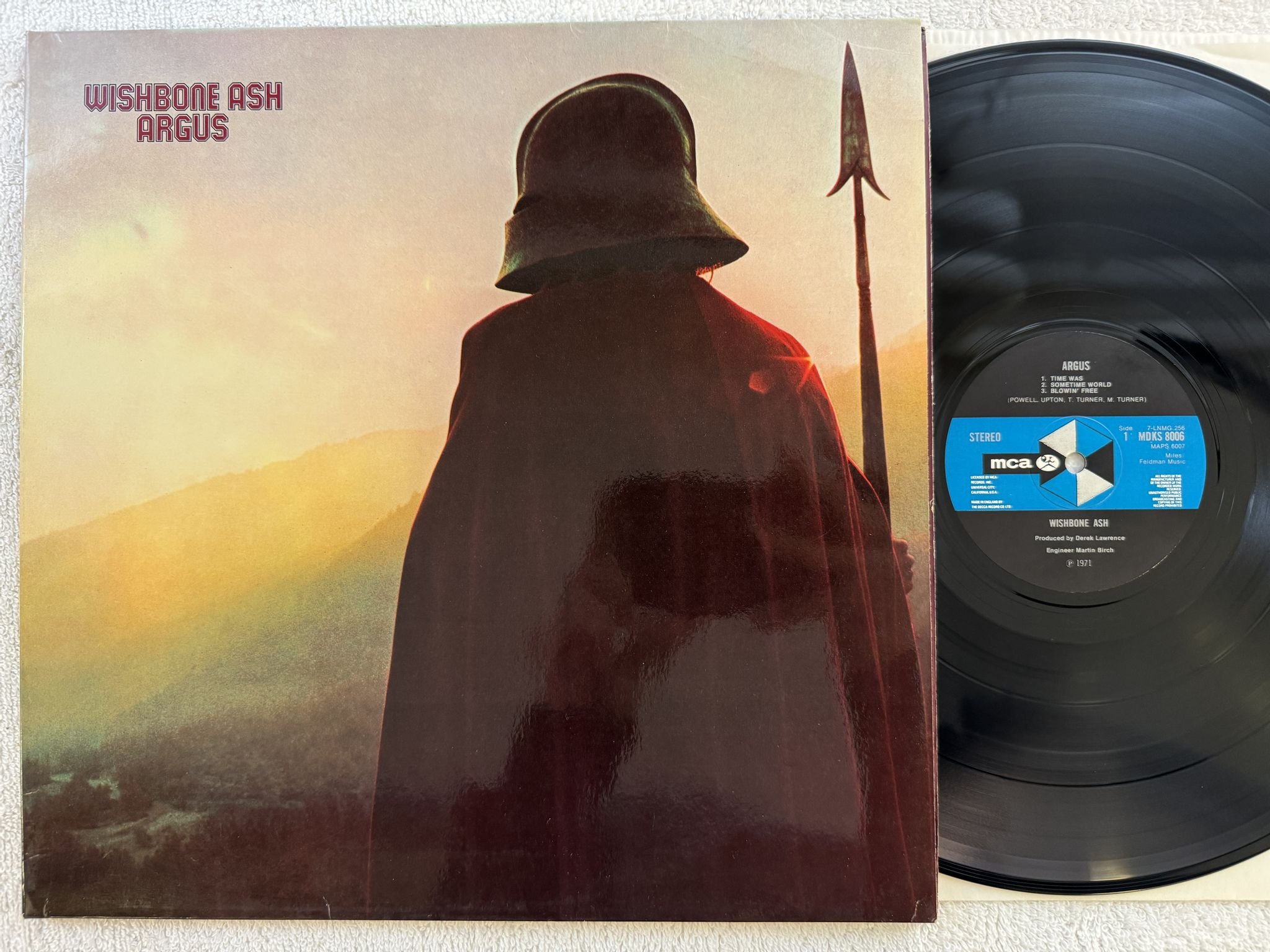 Omslagsbild för skivan WISHBONE ASH argus LP -71 UK MCA MDKS 8006