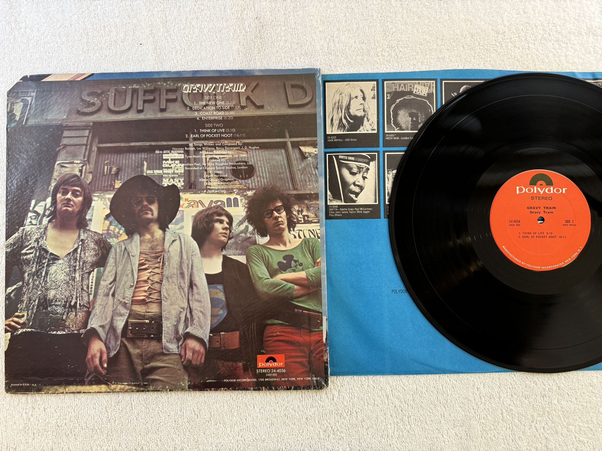 Omslagsbild för skivan GRAVY TRAIN s/t LP -70 US POLYDOR 24-4056 *** PROG ROCK ***