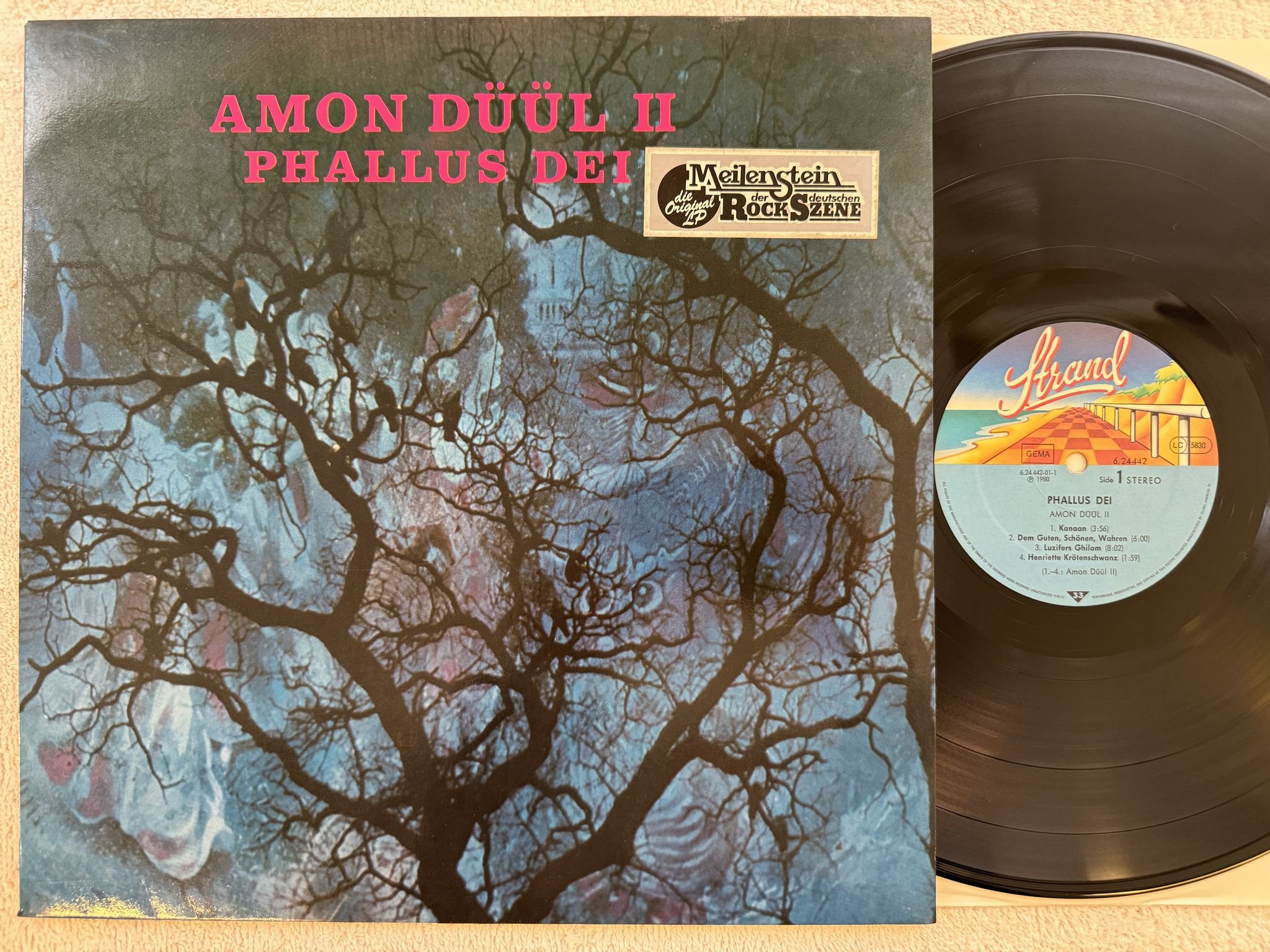 Omslagsbild för skivan AMON DÜÜL II Phallus Dei LP -69/80 Ger STRAND 6.24442 AP