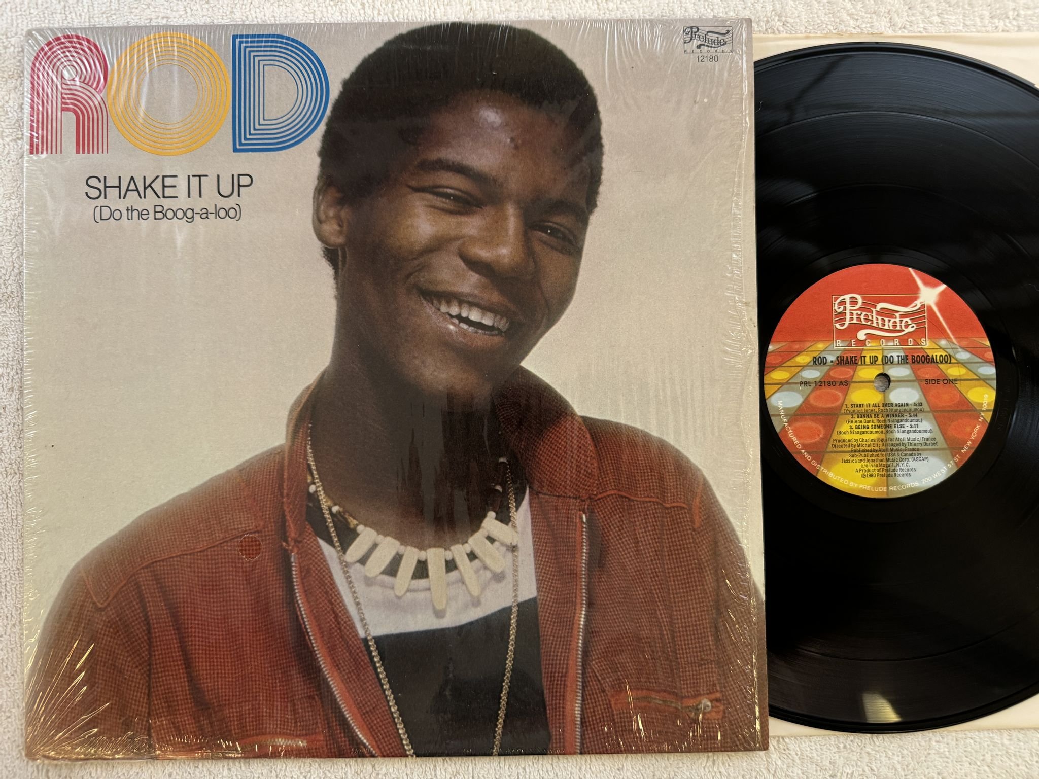 Omslagsbild för skivan ROD shake it up LP -80 US PRELUDE PRL 12180 AS