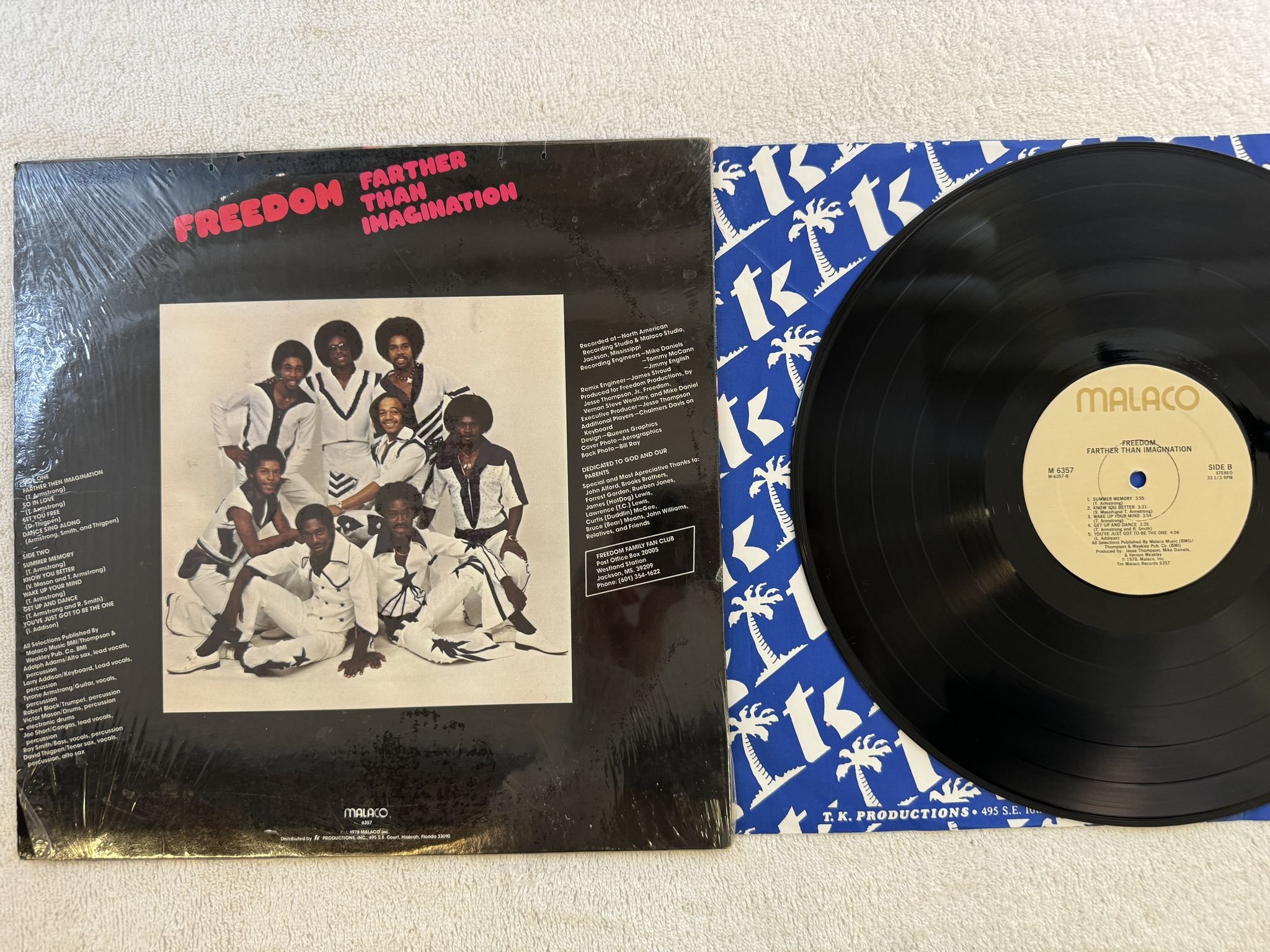 Omslagsbild för skivan FREEDOM farther than imagination LP -78 US MALACO M 6357 *** BOOGIE FUNK ***