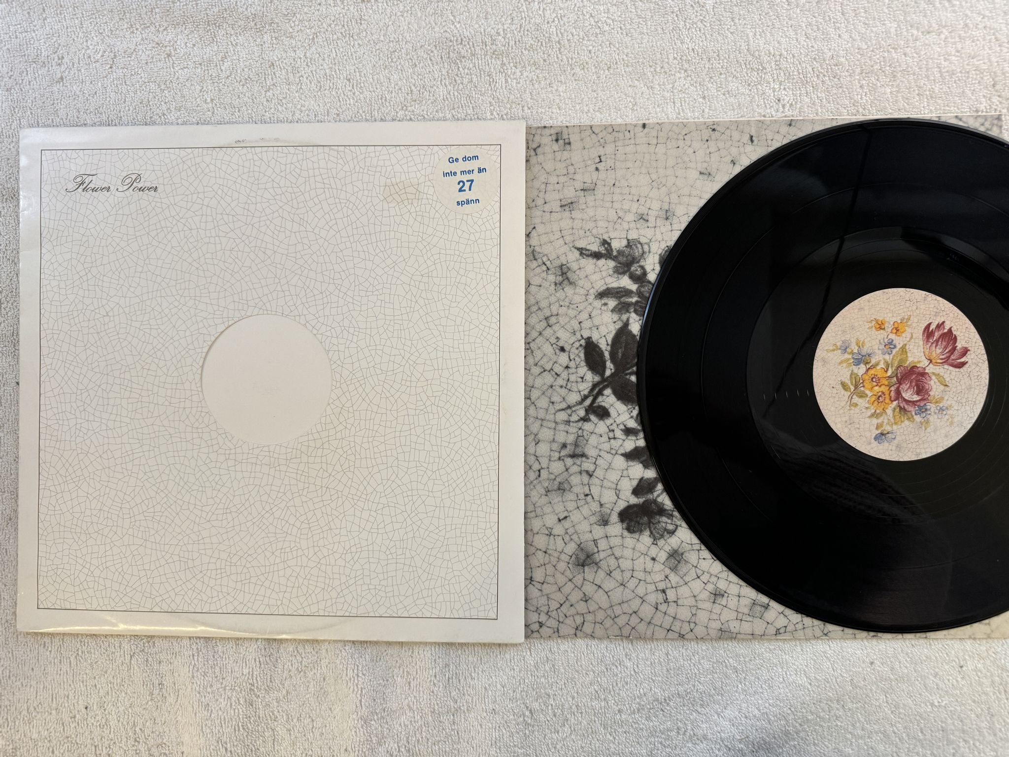 Omslagsbild för skivan V/A Flower Power 12"EP -83 Swe FLOWER POWER POW 001