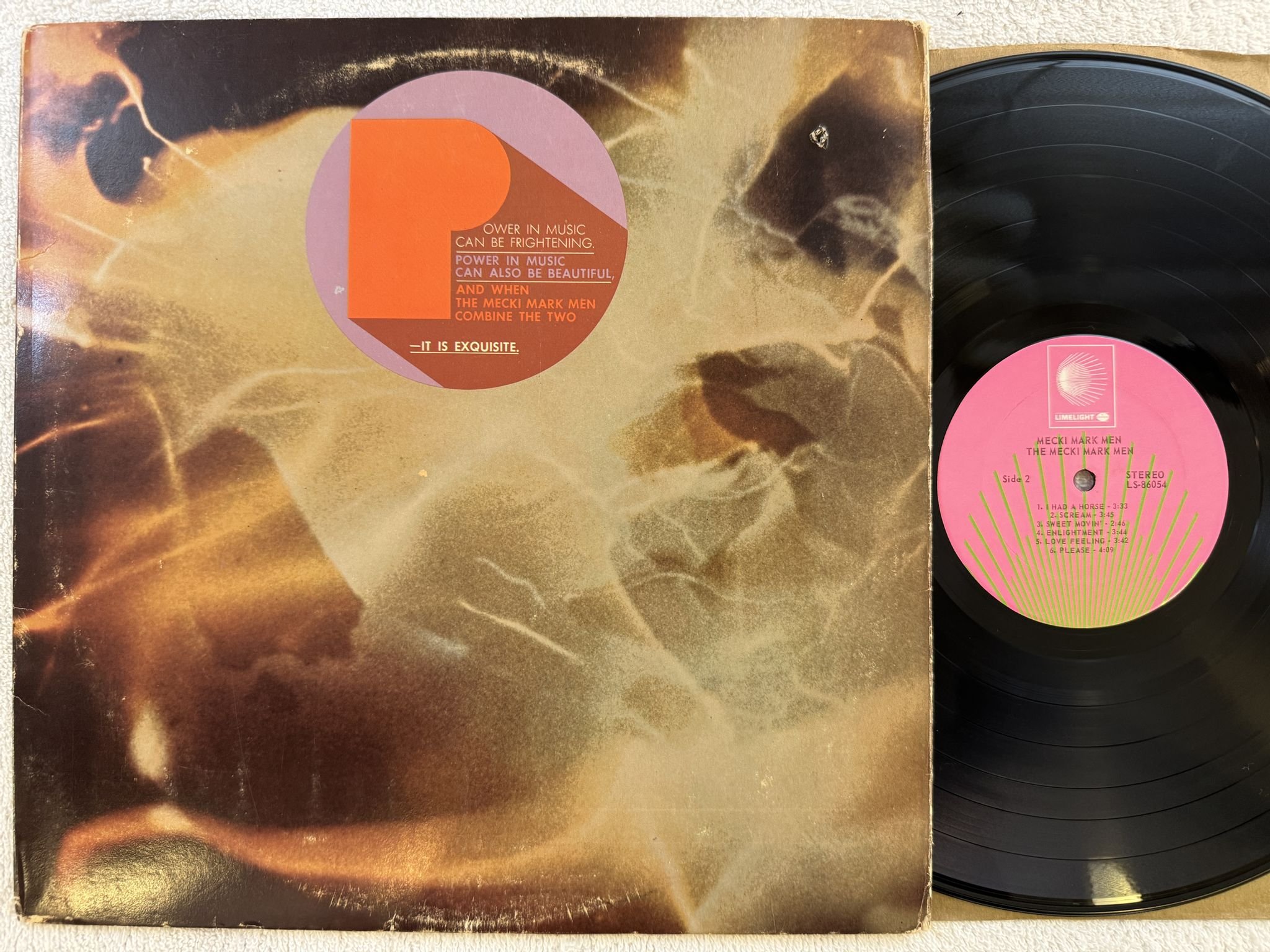 Omslagsbild för skivan MECKI MARK MEN s/t LP -68 US LIMELIGHT LS 86054 *** PSYCH ROCK ***