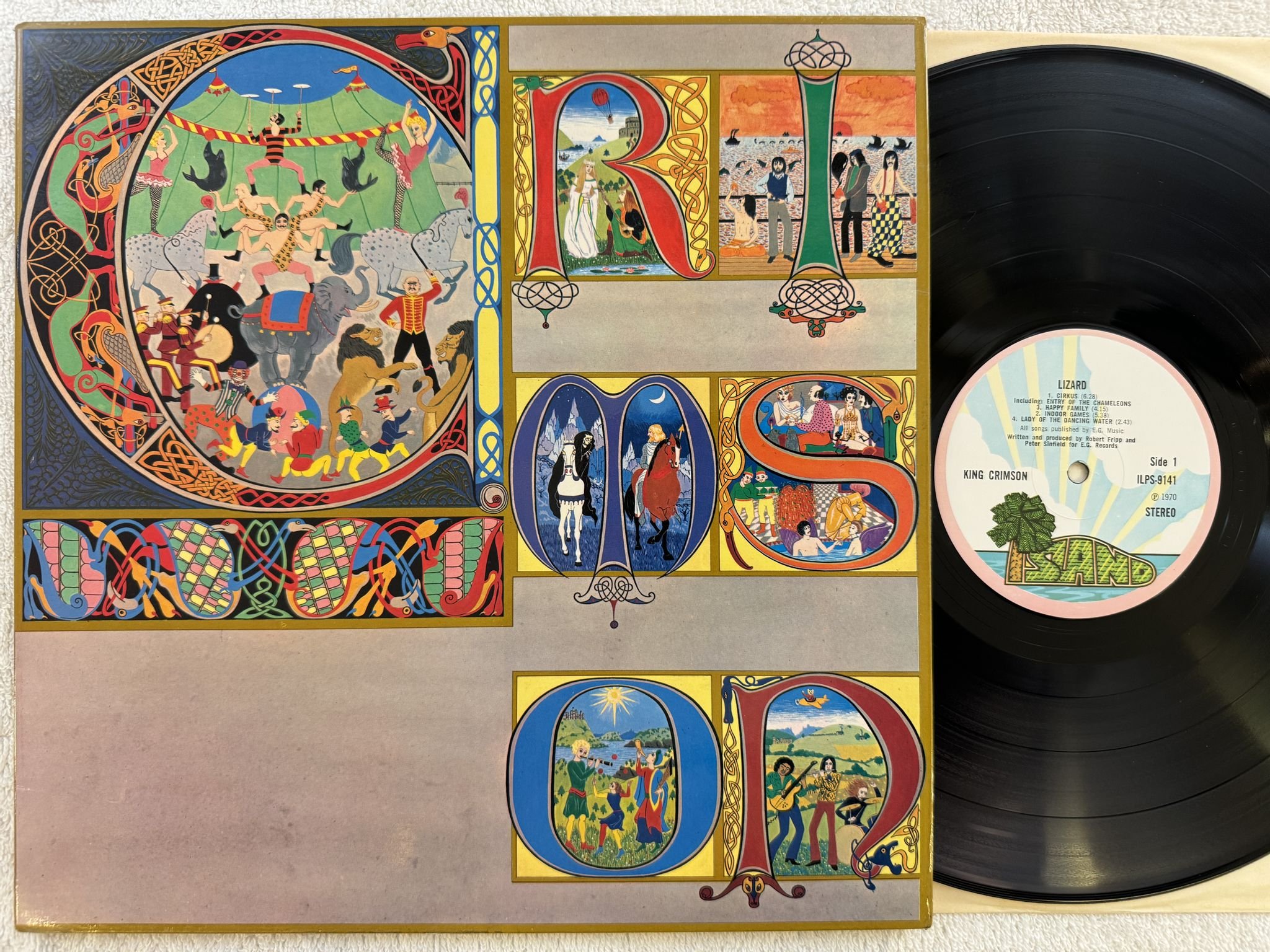 Omslagsbild för skivan KING CRIMSON lizard LP -70 UK ISLAND ILPS 9141