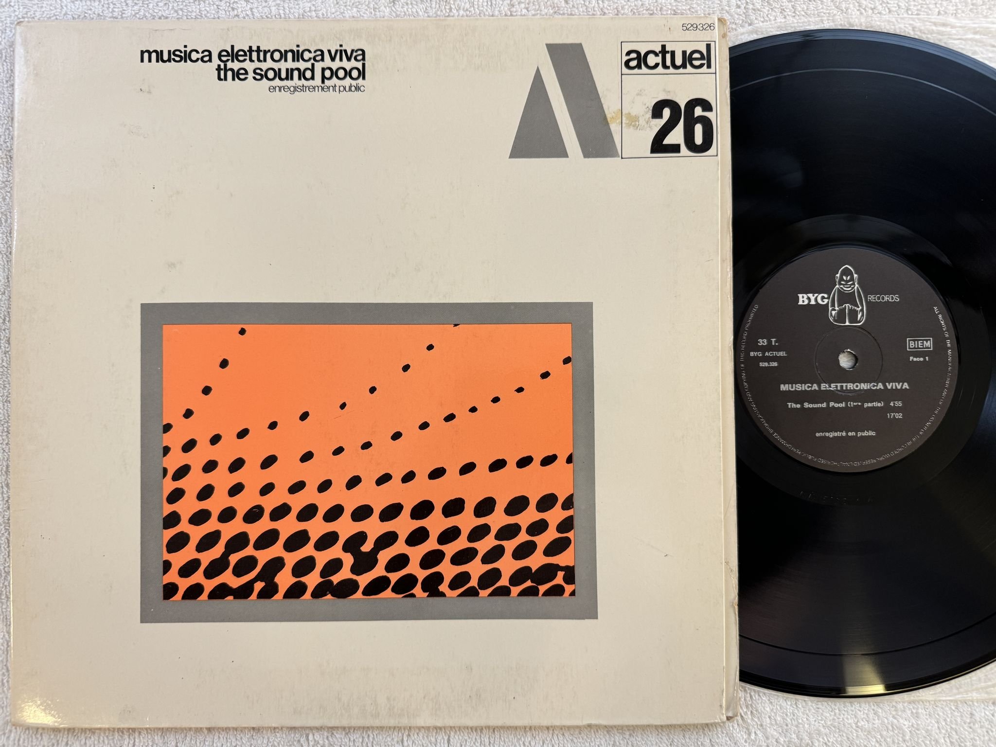 Omslagsbild för skivan MUSICA ELETTRONICA VIVA The Sound Pool LP -70 Fra BYG 529326 ** EXPERIMENTAL **