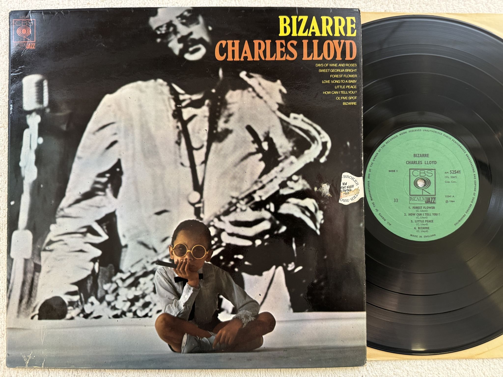 Omslagsbild för skivan CHARLES LLOYD bizarre LP -6? UK CBS RM 52541