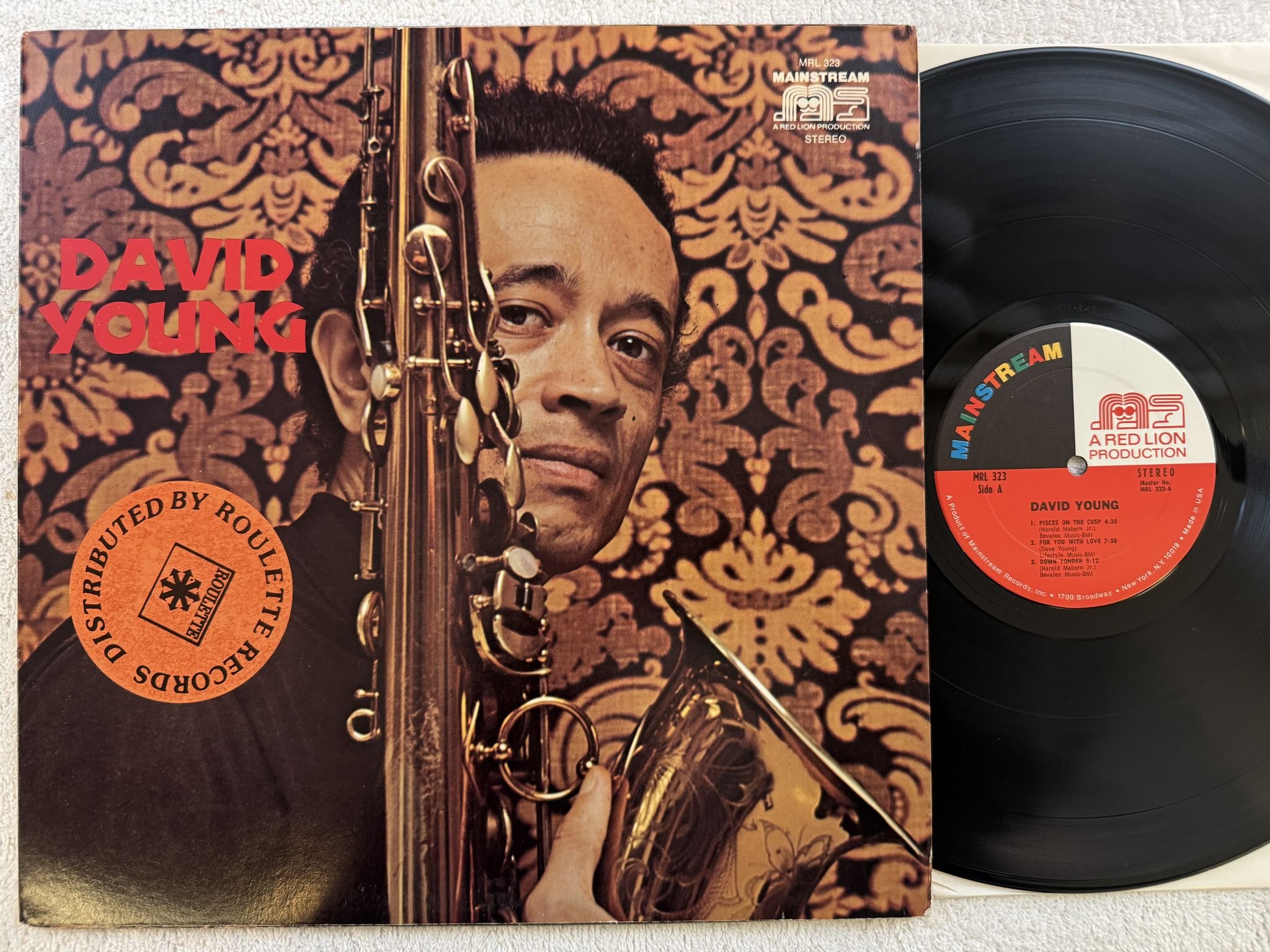 Omslagsbild för skivan DAVID YOUNG s/t LP -71 US MAINSTREAM MRL 323