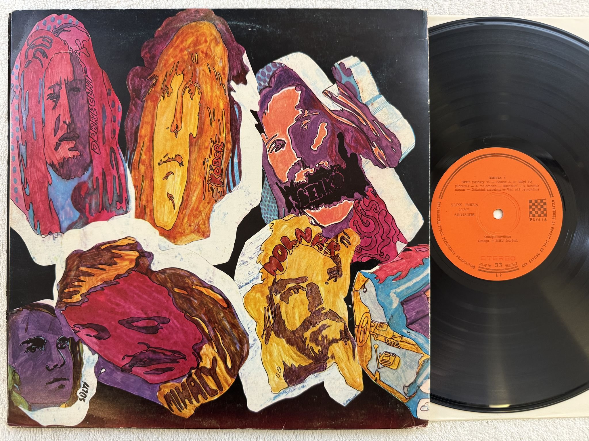 Omslagsbild för skivan OMEGA 5 LP -73 HUNGARY PEPITA SLPX 17457