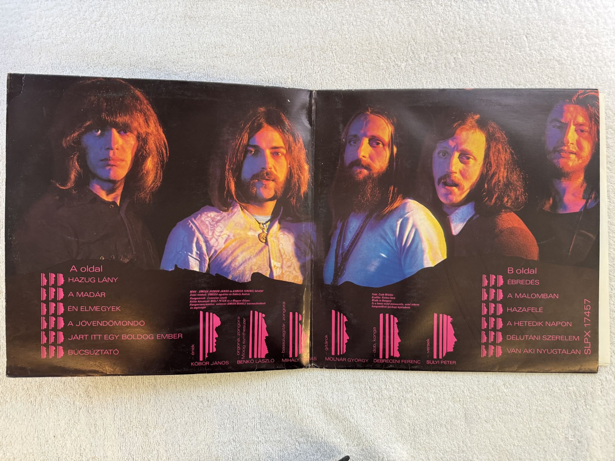 Omslagsbild för skivan OMEGA 5 LP -73 HUNGARY PEPITA SLPX 17457