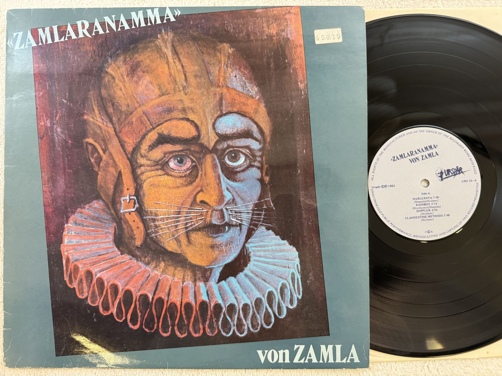 Omslagsbild för skivan VON ZAMLA zamlaranamma LP -82 Swe URSPÅR URS 10