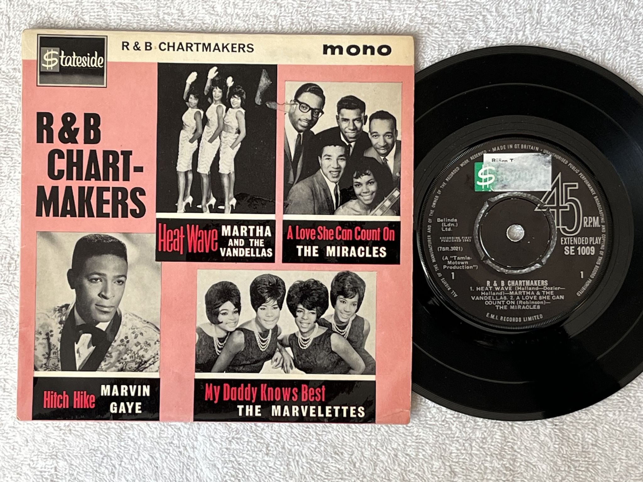 Omslagsbild för skivan V/A R&B Chartmakers 7"ep -63 UK STATESIDE SE 1009