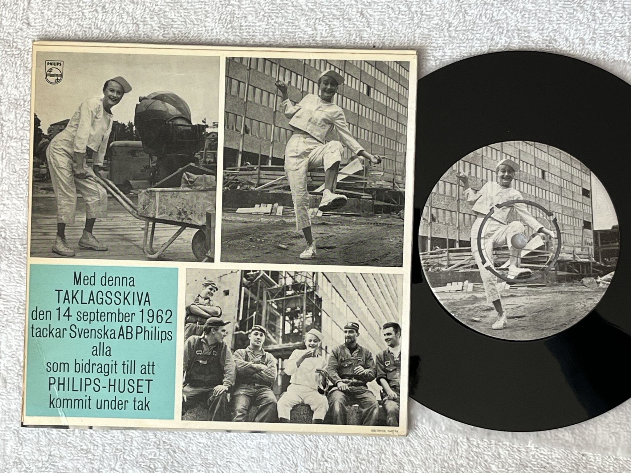 Omslagsbild för skivan MONICA ZETTERLUND taklagsskiva 7" -62 PHILIPS PH1 *** RARE 45 ***