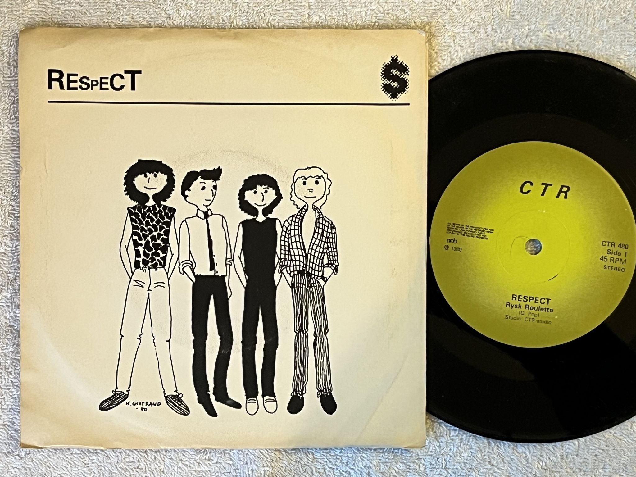 Omslagsbild för skivan RESPECT Jag Vill Va Som Lennart Hyland 7" -80 Swe CTR 480 ** RARE 45 **