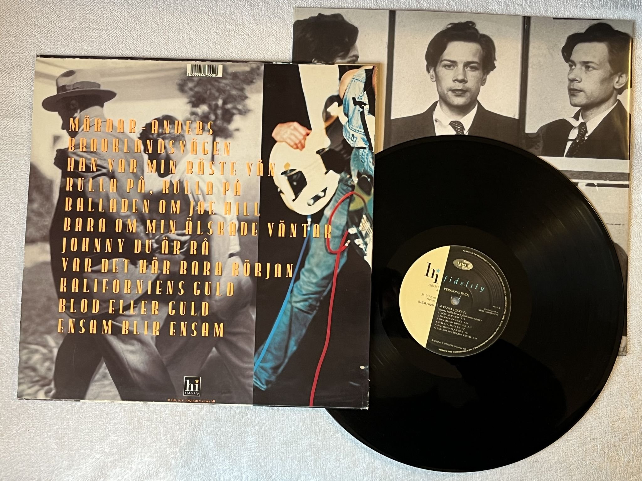 Omslagsbild för skivan PERSSONS PACK svenska hjärtan LP -92 Swe EMI 1364551