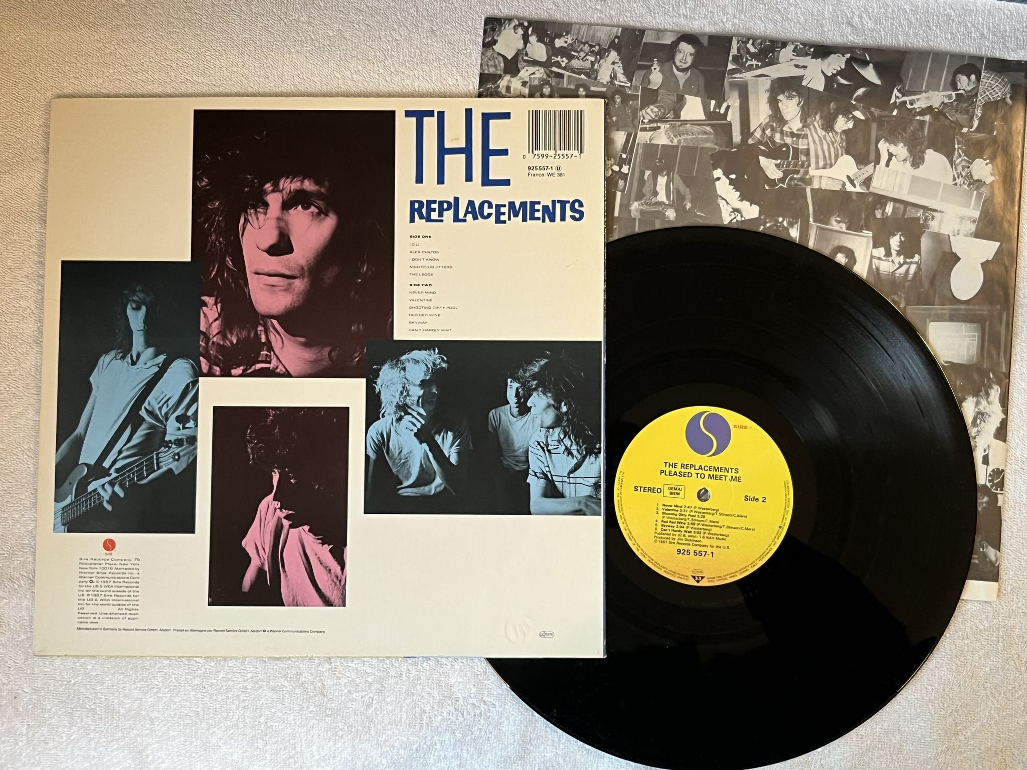 Omslagsbild för skivan THE REPLACEMENTS Pleased To Meet Me LP -87 SIRE 925 557-1