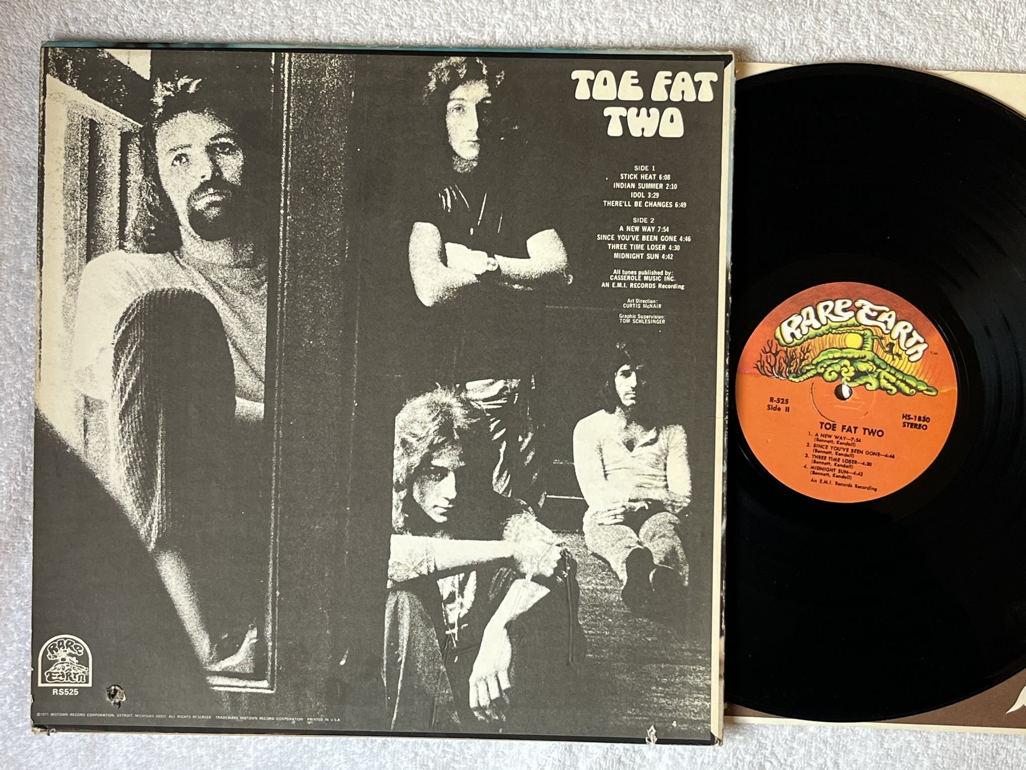 Omslagsbild för skivan TOE FAT two LP -71 US RARE EARTH RS525 *** HARD PROG ***