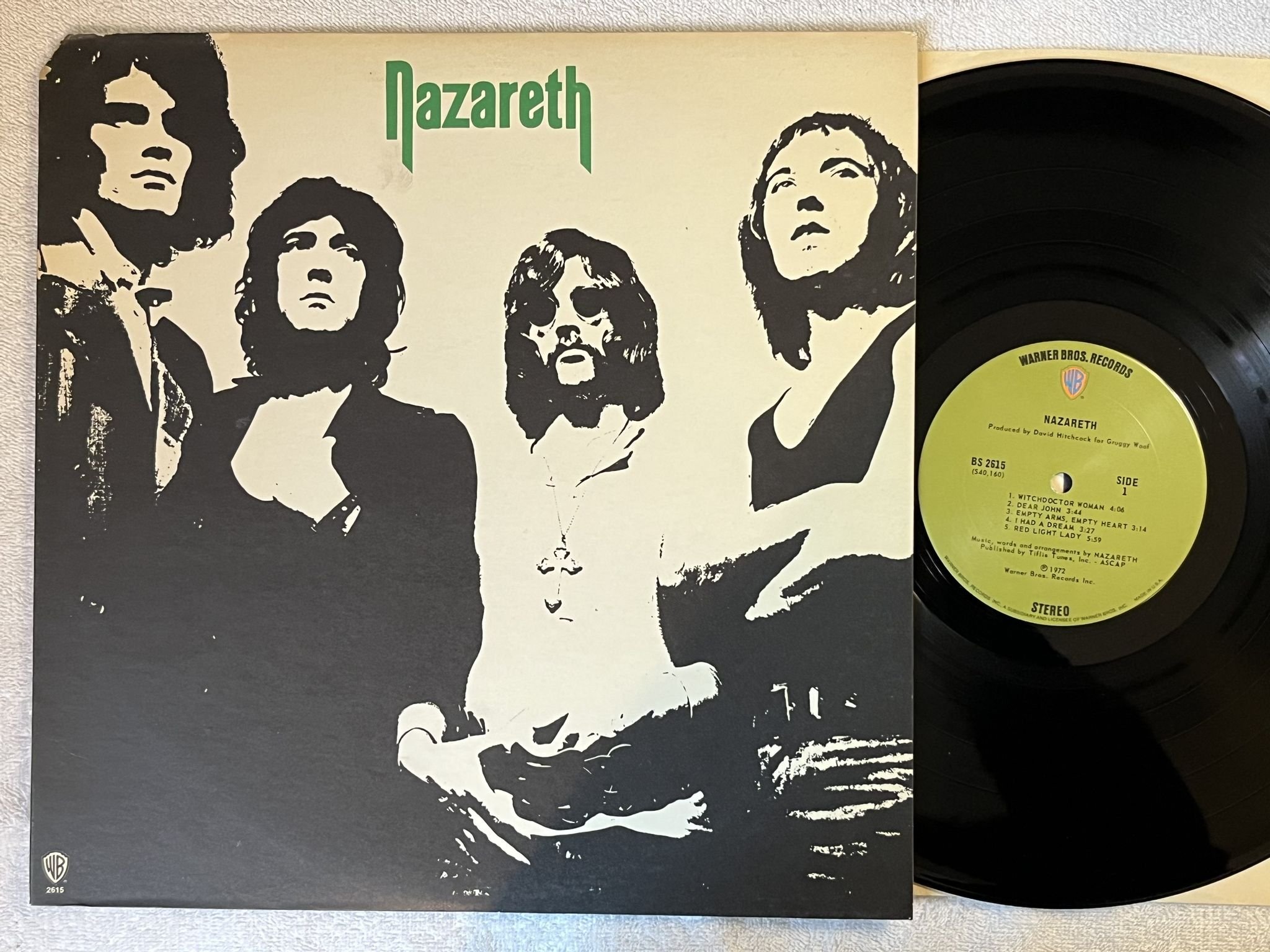 Omslagsbild för skivan NAZARETH s/t LP -72 US WARNER BROS BS 2615