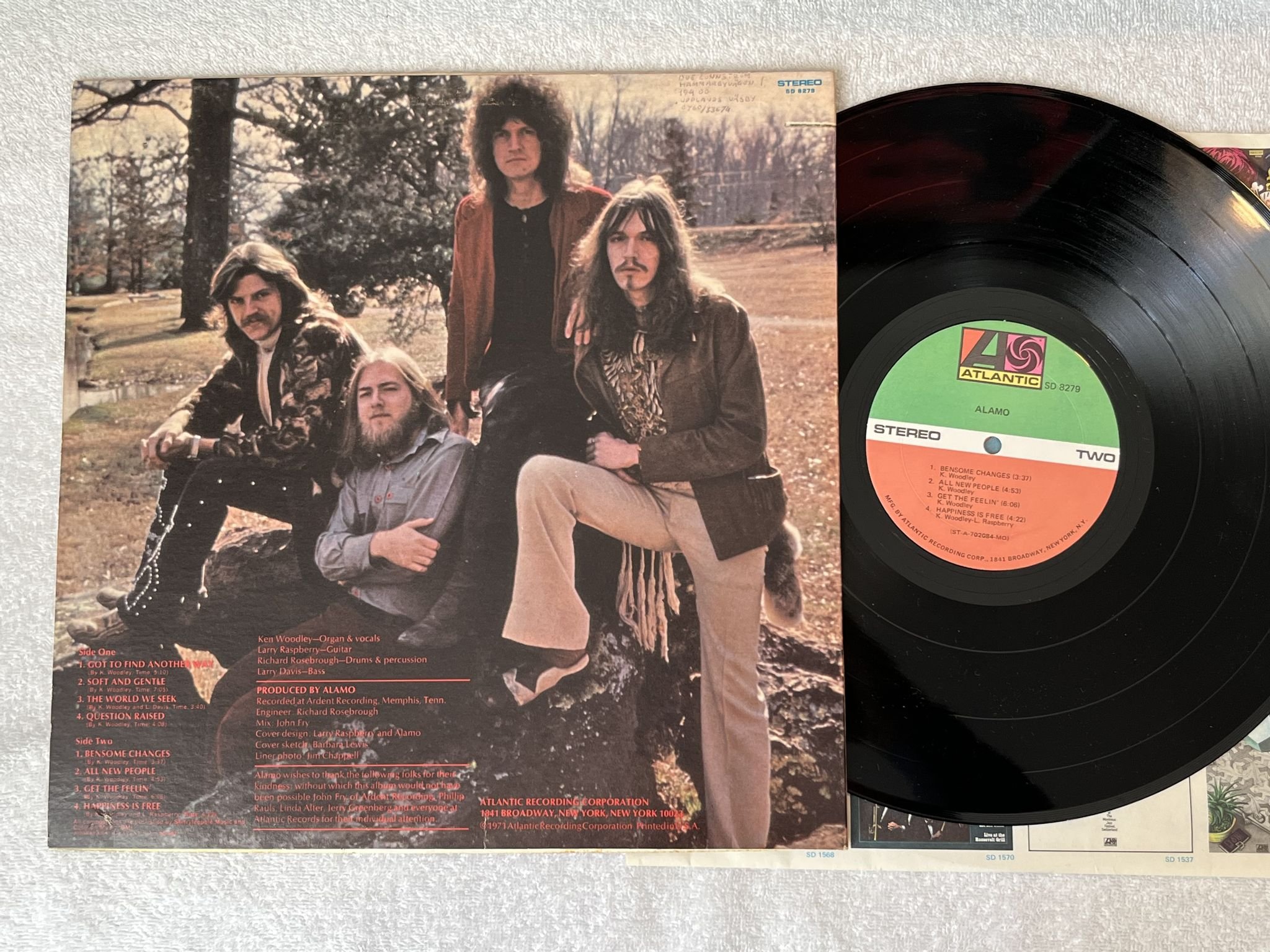 Omslagsbild för skivan ALAMO s/t LP -71 US ATLANTIC SD 8279 *** PSYCH / BLUES ***