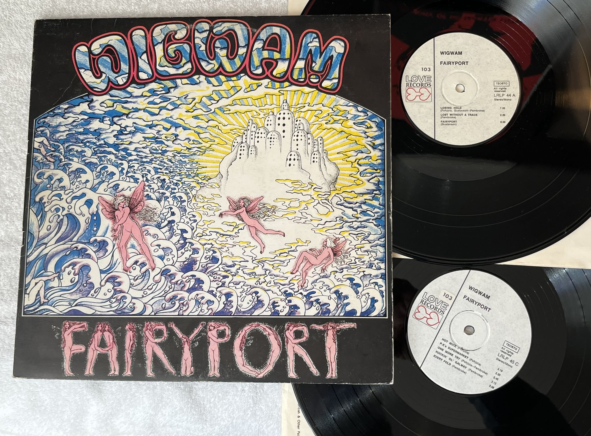 Omslagsbild för skivan WIGWAM fairyport 2xLP -71 Finland LOVE LRLP 44/45 *** RARE PROG ***