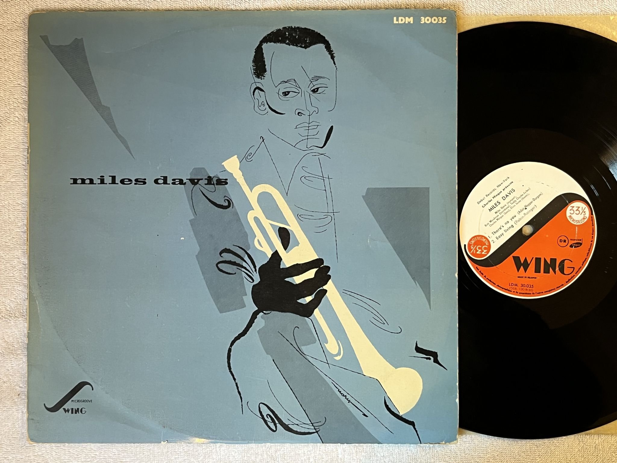 Omslagsbild för skivan MILES DAVIS Charles Mingus Presents LP -57 Fra SWING LDM 30035 *** RARE ***