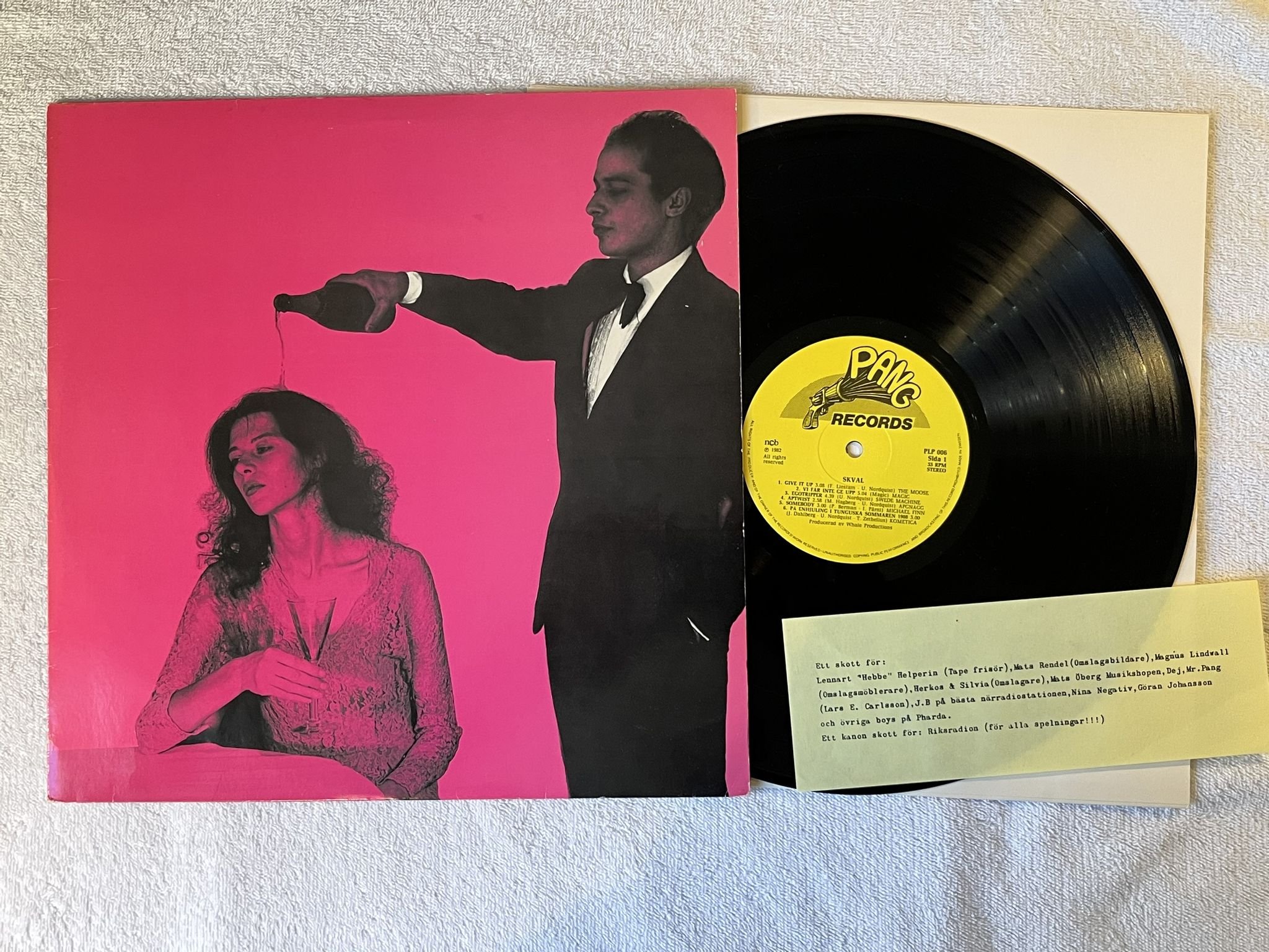 Omslagsbild för skivan V/A skval LP -81 Swe PANG PLP 006 *** NEW WAVE power pop PUNK ***