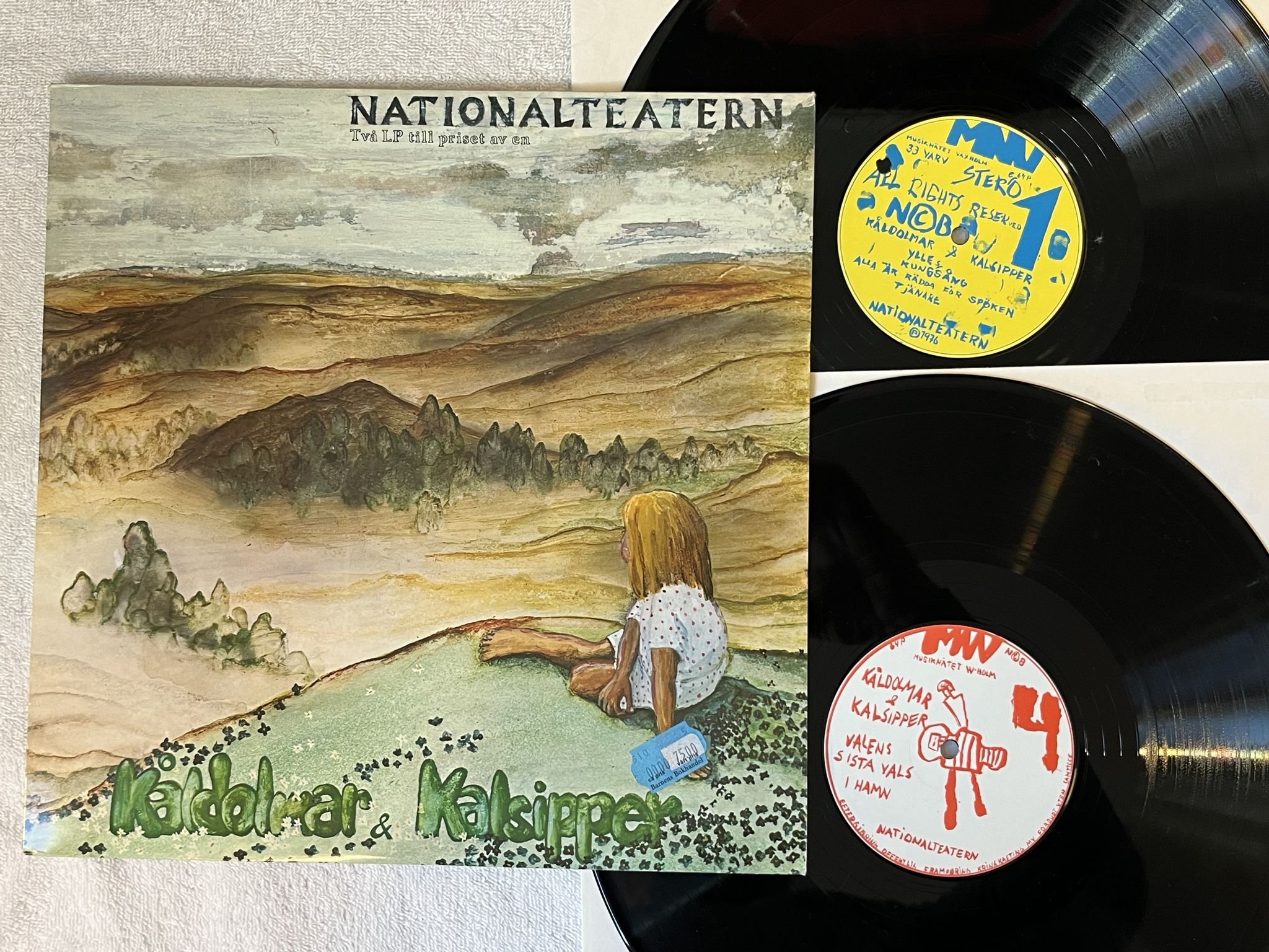 Omslagsbild för skivan NATIONALTEATERN kåldomar & kalsipper 2xLP -76 Swe MNW 64P *** COMPLETE ***